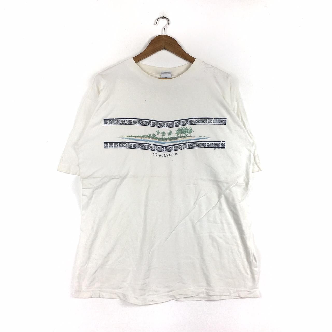 Guess Vtg GUESS hawaii Tee Tshirt White Copyright 1996 Size US M / EU 48-50 / 2 - 1 Thumbnail