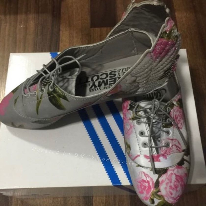 Jeremy Scott adidas x Jeremy Scott Winged Floral Shoes Size US 5 / IT 35 - 1 Thumbnail