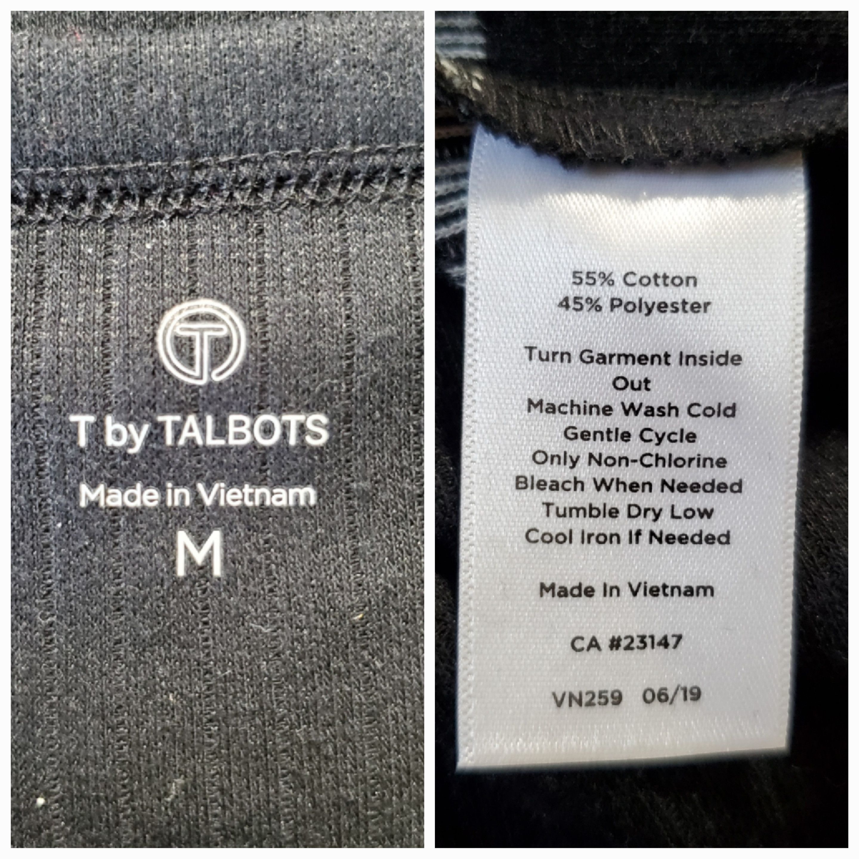 Talbots T by Talbots Size M Sweater Crew Neck Black White Stripe Size M / US 6-8 / IT 42-44 - 9 Thumbnail