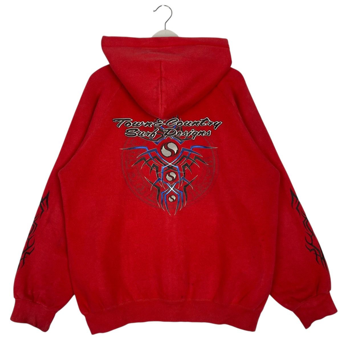 Other Vintage T&C Surf Design Full Zip Hoodie Sweate Red Big Logo Size US L / EU 52-54 / 3 - 10 Thumbnail