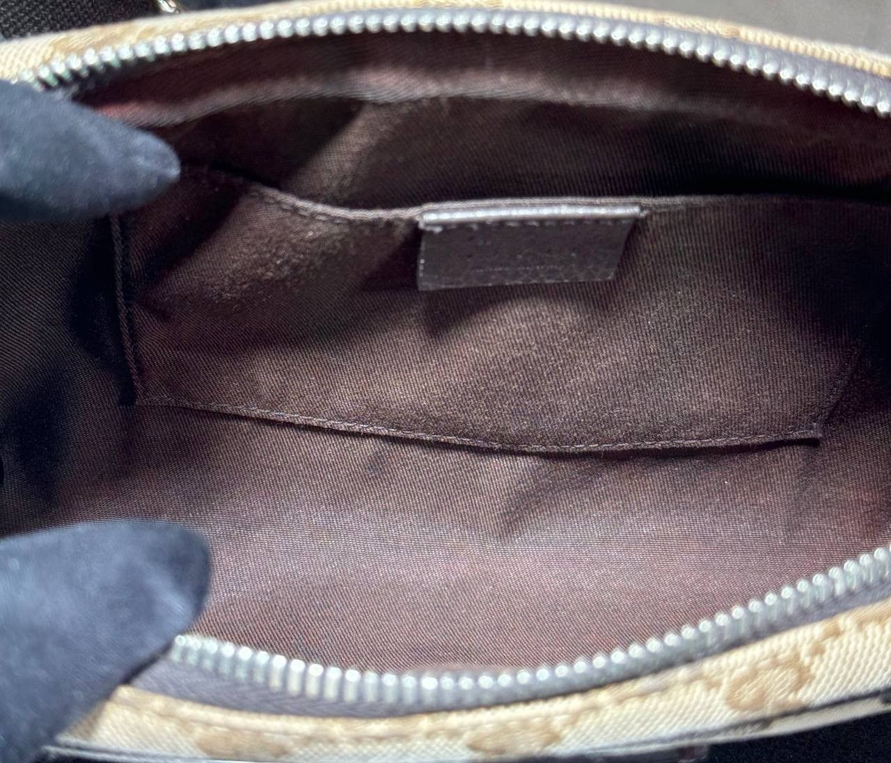 Gucci Gucci Belt Bag Fanny Pack GG Waist Brown Beige Canvas Clutch Size ONE SIZE - 8 Thumbnail