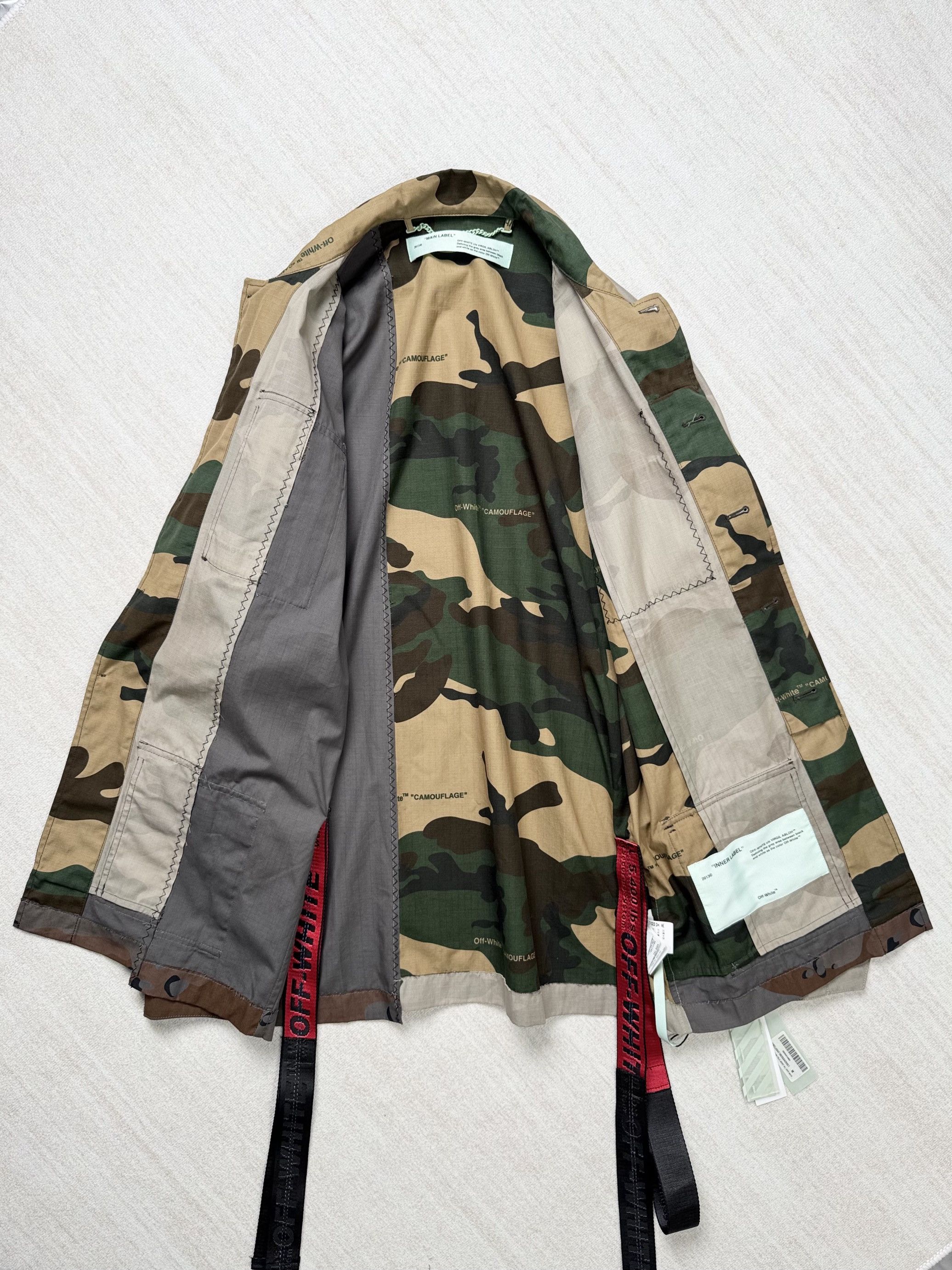 Off-White New with Tag* OFF-WHITE™ RECONSTR CAMO FIELD JACKET Size US M / EU 48-50 / 2 - 10 Thumbnail