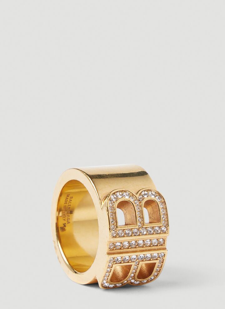 Balenciaga o1bcso1str1024 Size: 54 / BB 2.0 Ring in Gold Size ONE SIZE - 5 Thumbnail