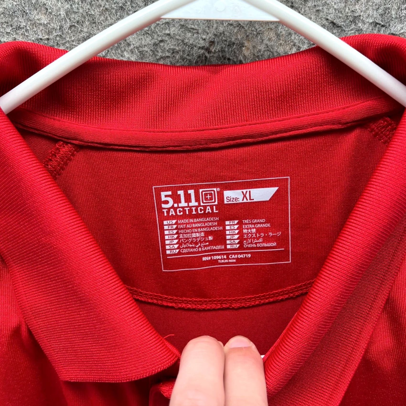 Vintage VINTAGE 5.11 Tactical Polo Shirt Mens XL Red Short Sleeve Collared Button Logo Pattern Solid Size US XL / EU 56 / 4 - 6 Thumbnail