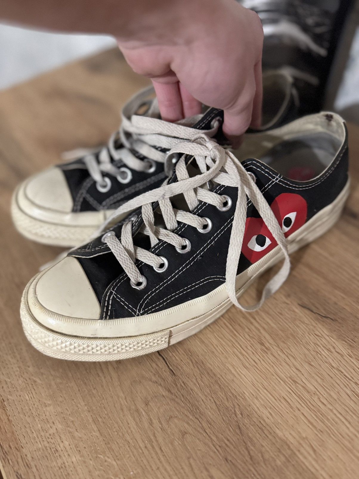 Comme des Garcons × Converse Converse PLAY Comme Des Garconc Canvas Chuck 70s Size US 7 / EU 40 - 13 Thumbnail
