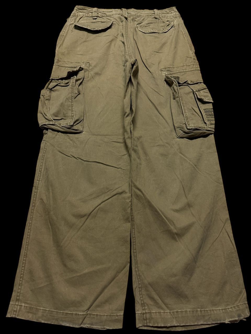 20471120 Baggy💥Vintage Abercrombie Tactical Cargo Big Pocket Distress Size US 32 / EU 48 - 1 Thumbnail