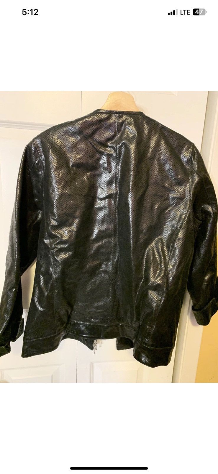Other JL Studio Womens Sz 14W Black Leather Jacket Size XL / US 12-14 / IT 48-50 - 7 Thumbnail