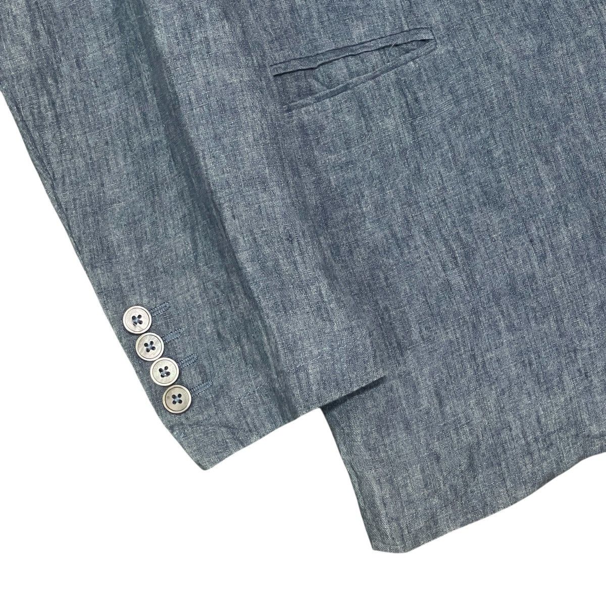 Emporio Armani Vintage Emporio Armani Linen Blazer Jacket — Made in Italy Size 46R - 6 Thumbnail
