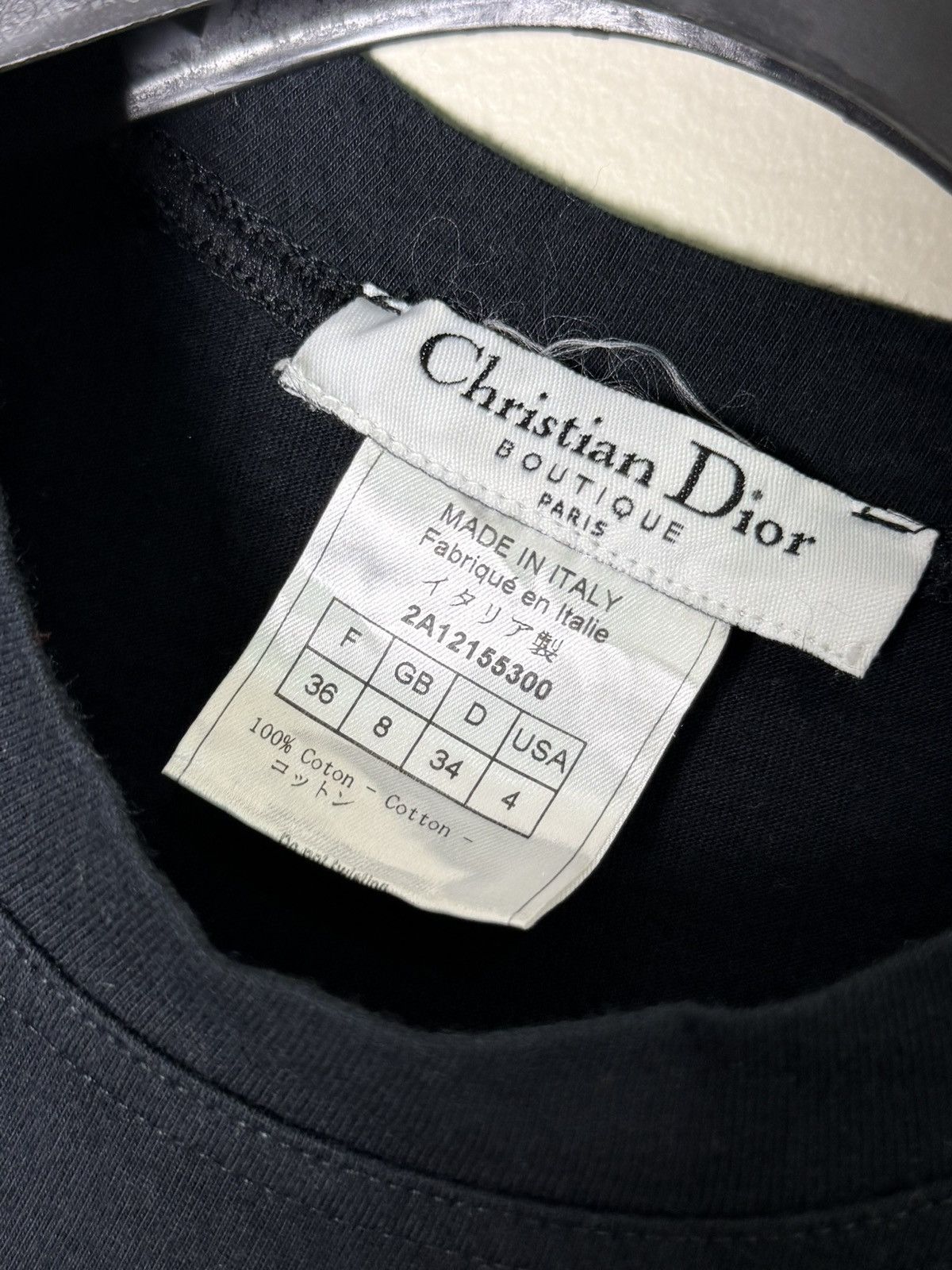 Dior Christian Dior by John Galliano “J’Adore Dior”Black Tank Top Size XS / US 0-2 / IT 36-38 - 5 Thumbnail