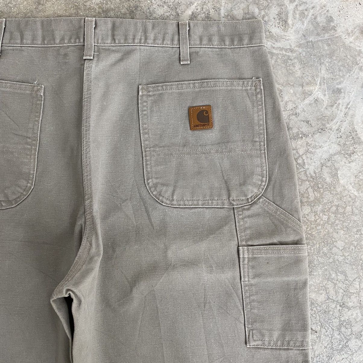 Carhartt × Vintage Vintage Carhartt Desert Grey Carpenter Workwear Pants Size US 38 / EU 54 - 19 Thumbnail