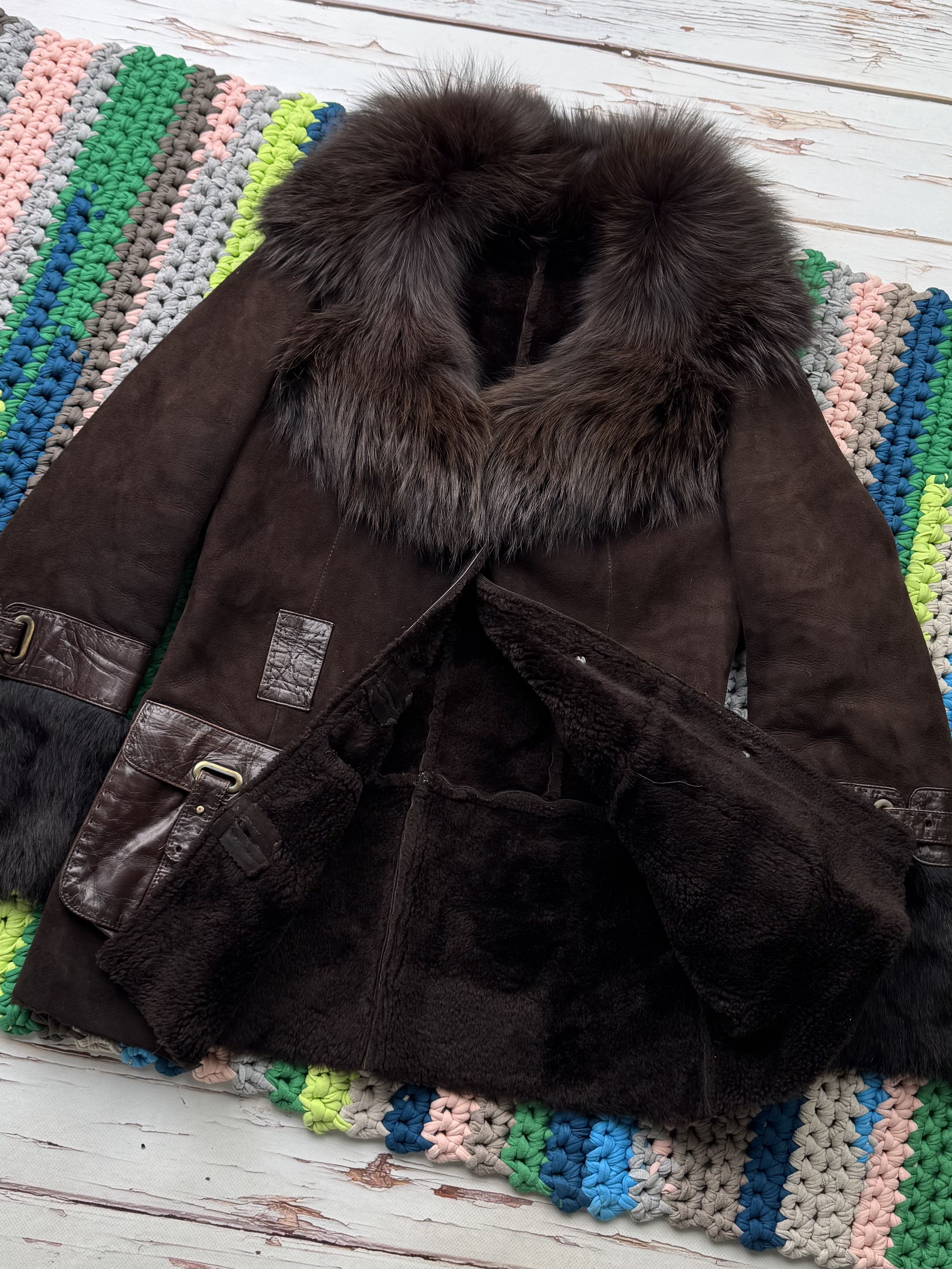 Hysteric Glamour Vintage Real Sheepskin Jacket With Real Fur Details D15V276) Size S / US 4 / IT 40 - 7 Thumbnail