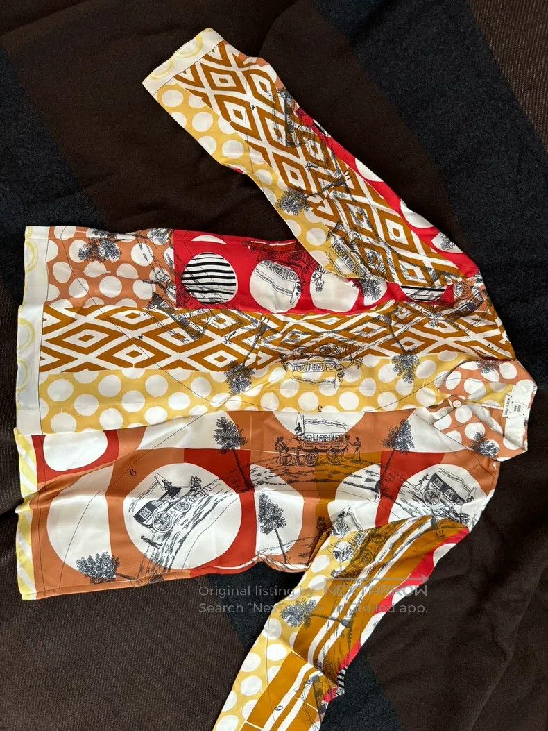 Hermes Hermes Silk Shirt Size XS / US 0-2 / IT 36-38 - 4 Thumbnail