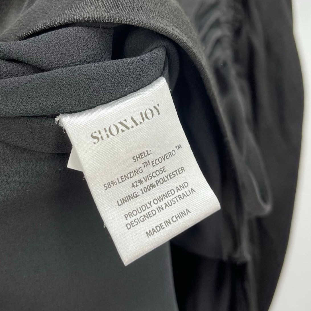 Shona Joy Shona Joy | Thalia Midi Dress Black Asymmetrical Dress 6 Size M / US 6-8 / IT 42-44 - 16 Thumbnail
