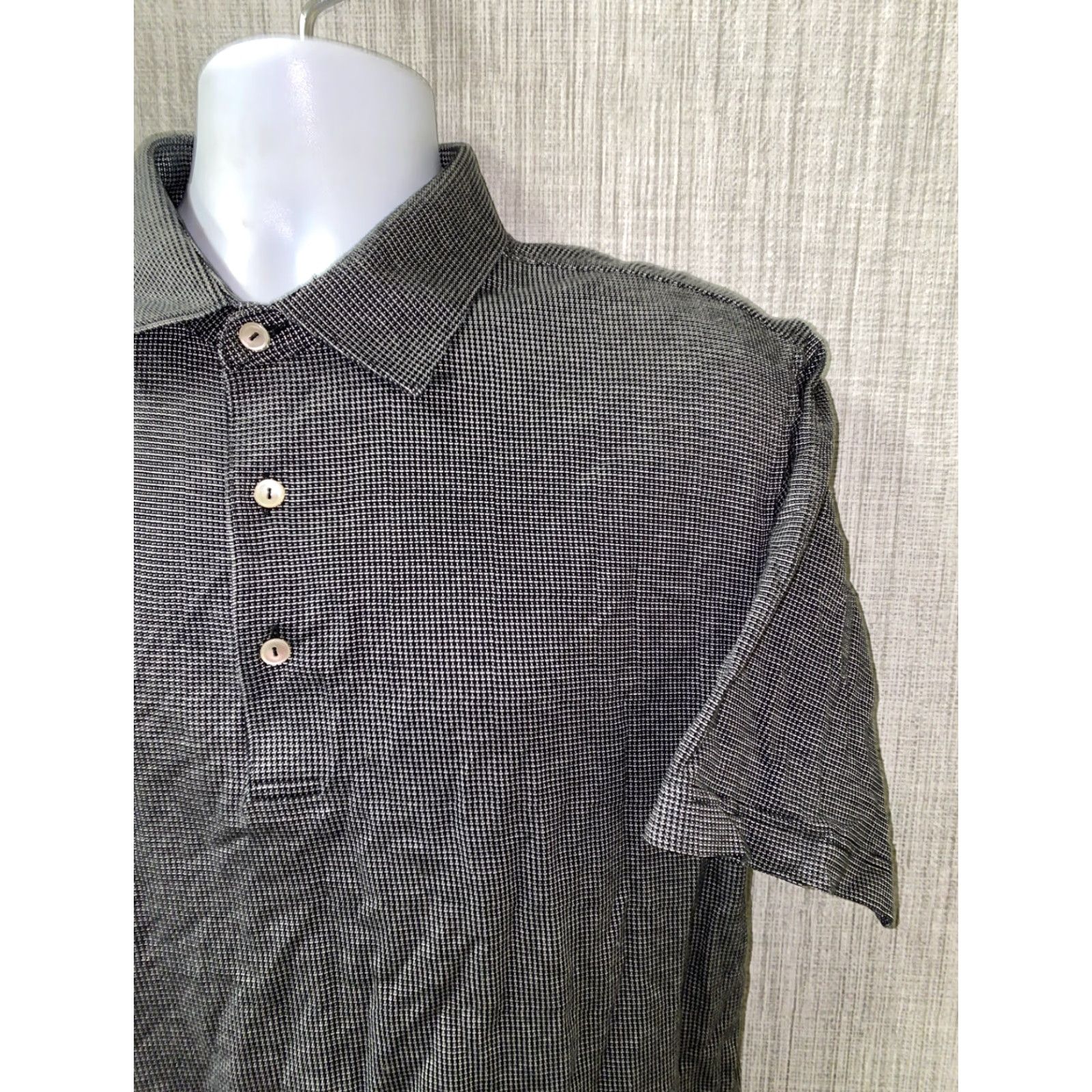 Peter Millar Peter Millar Mens Polo Shirt Short Sleeve Golf Size L Black/White Size US L / EU 52-54 / 3 - 2 Thumbnail