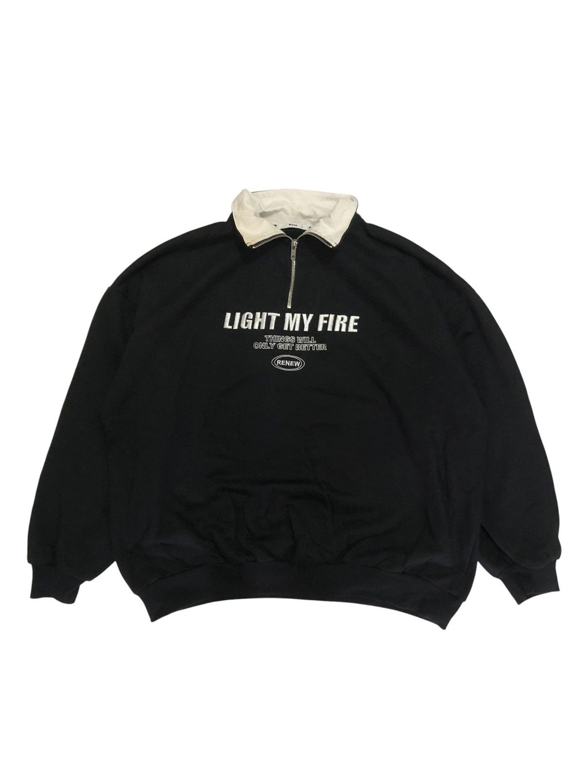 Japanese Brand Boxy Half Zipper Sweatshirt Size US L / EU 52-54 / 3 - 1 Thumbnail