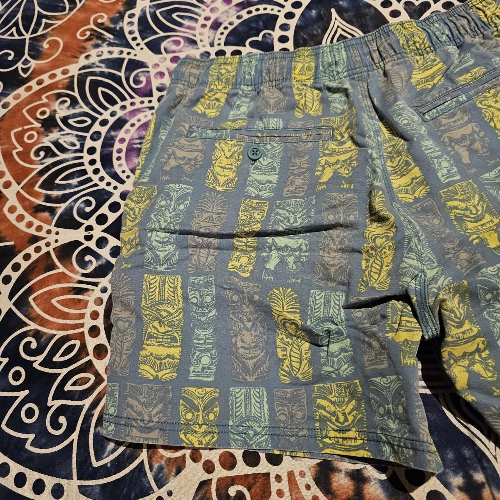 Designer Men's Yellow and Blue Swim trunks by Rowdy Gentleman Size US 32 / EU 48 - 5 Thumbnail