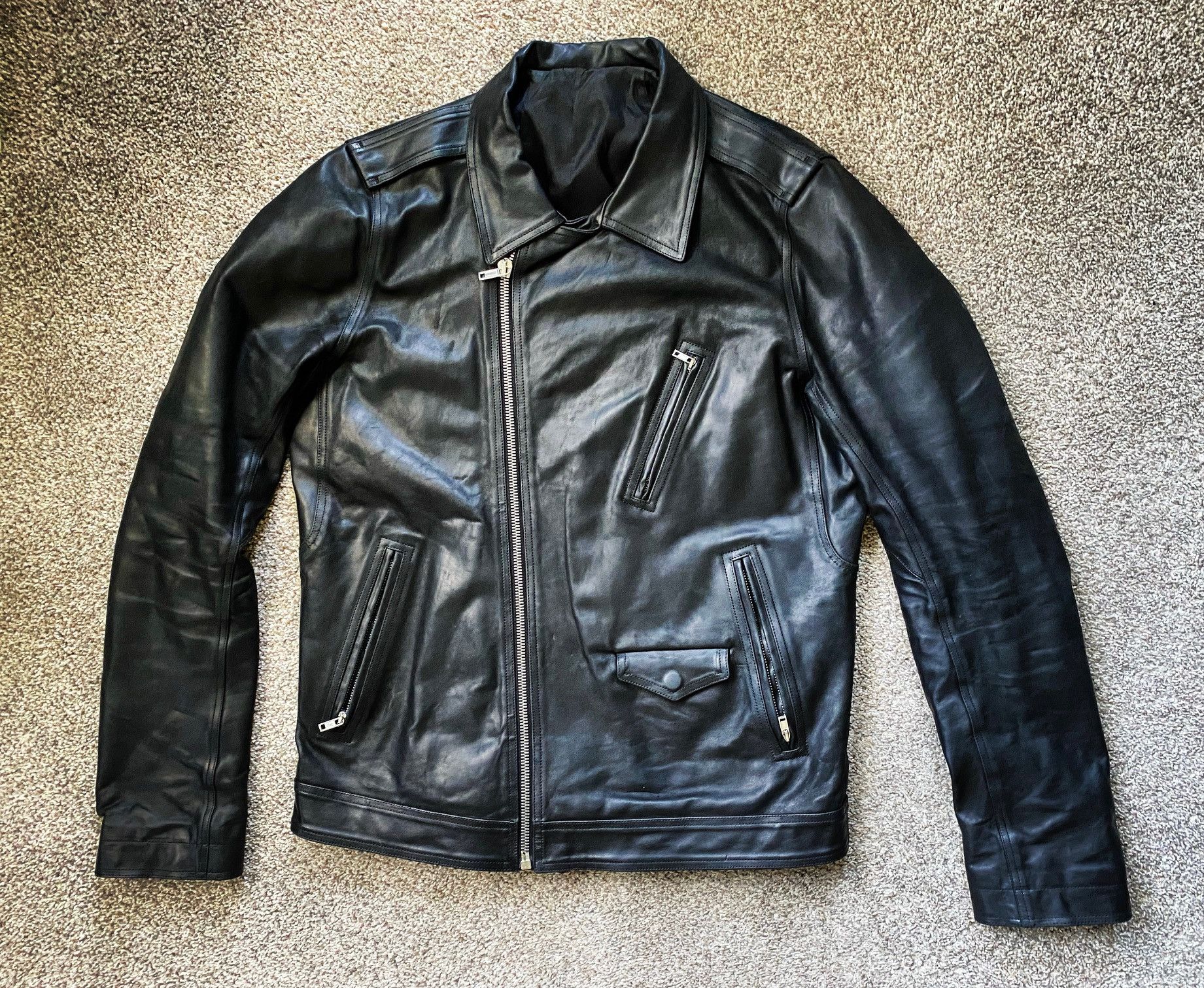 Rick Owens Rick owens SS18 DIRT cropped stooges leather jacket | Grailed