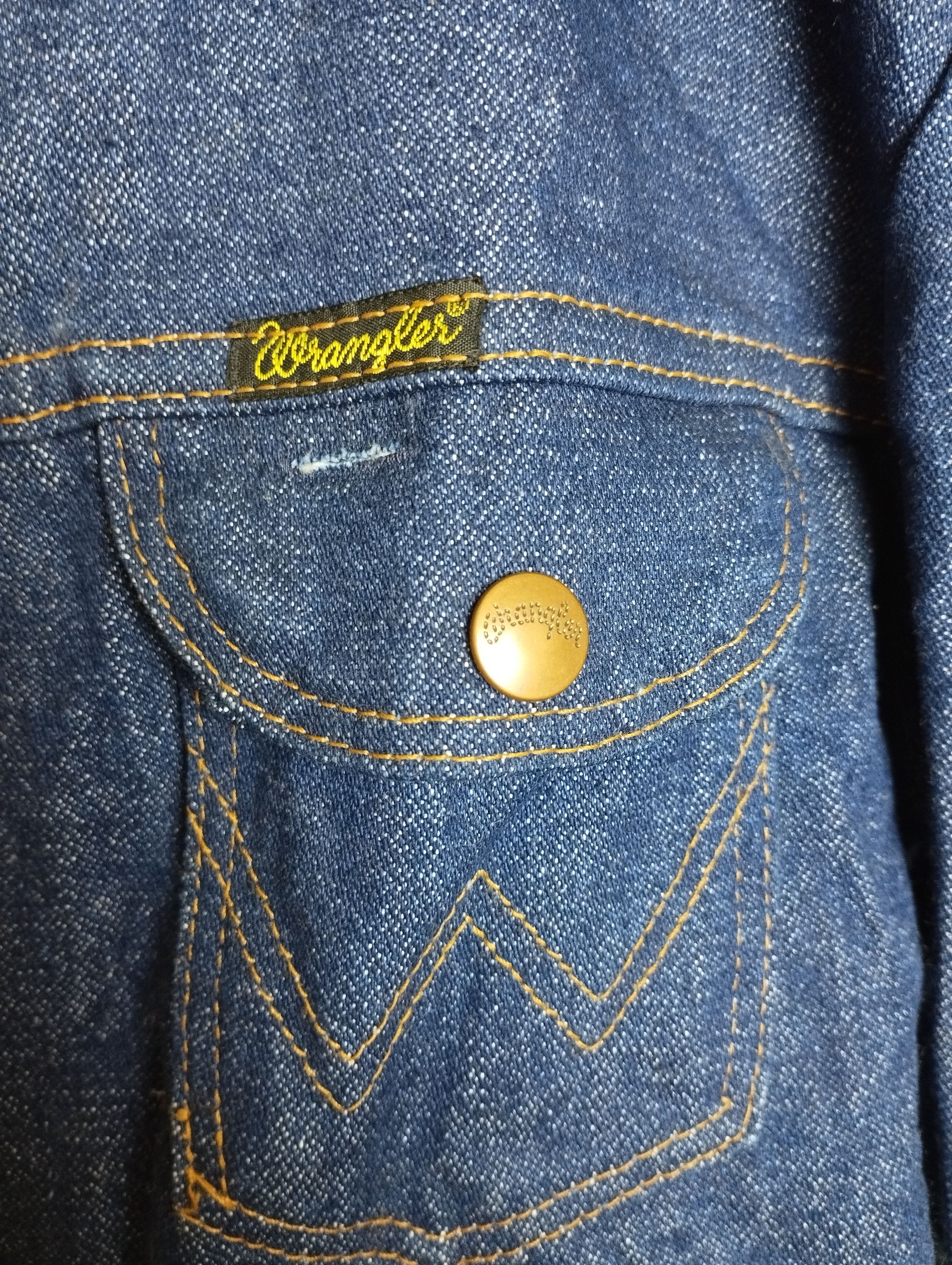 Vintage × Wrangler Vintage 60's Wrangler No-Fault Denims jacket Size US XS / EU 42 / 0 - 11 Thumbnail