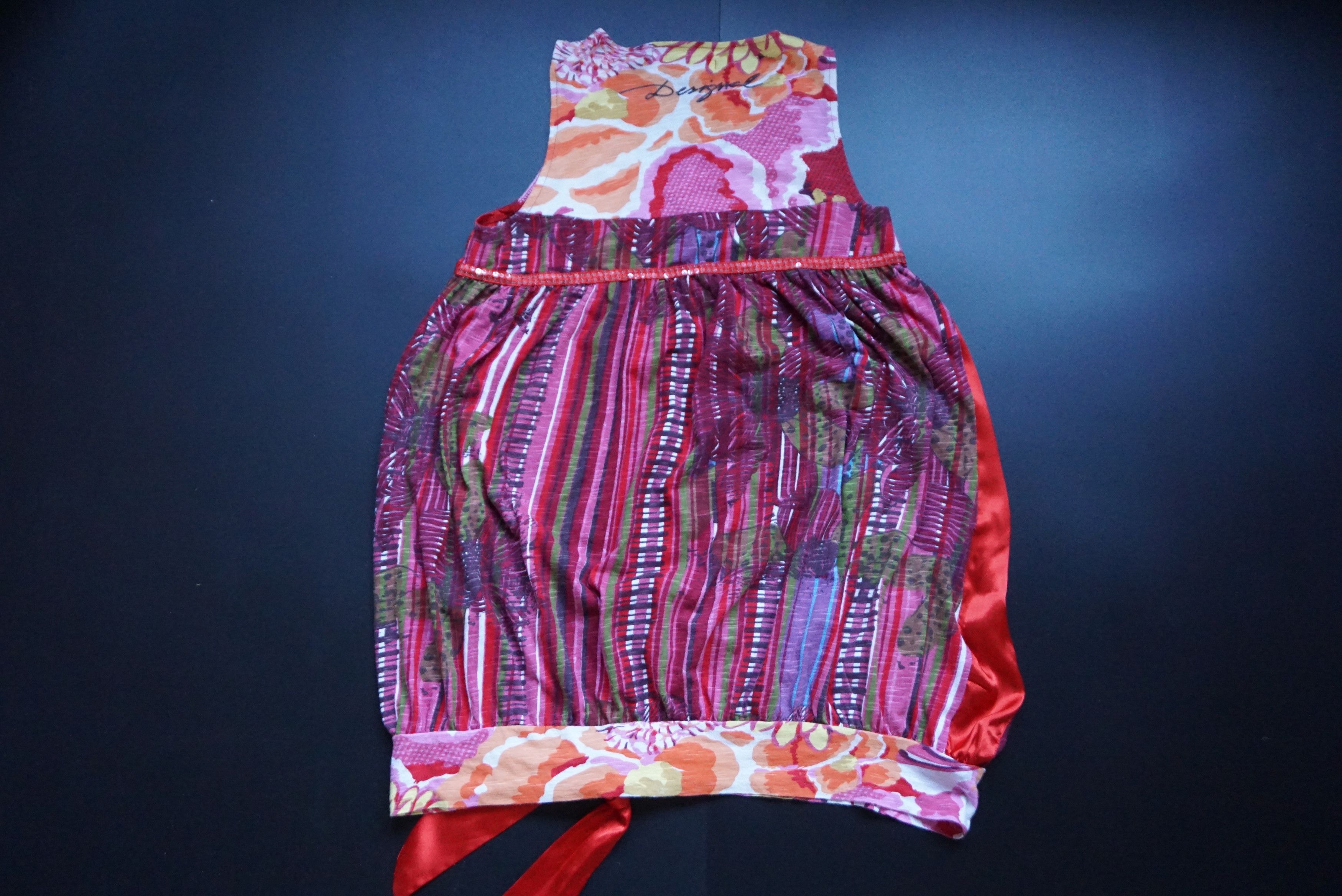 Designer Desigual top M 6/8 patterned stylish floral relaxed top Size M / US 6-8 / IT 42-44 - 14 Thumbnail