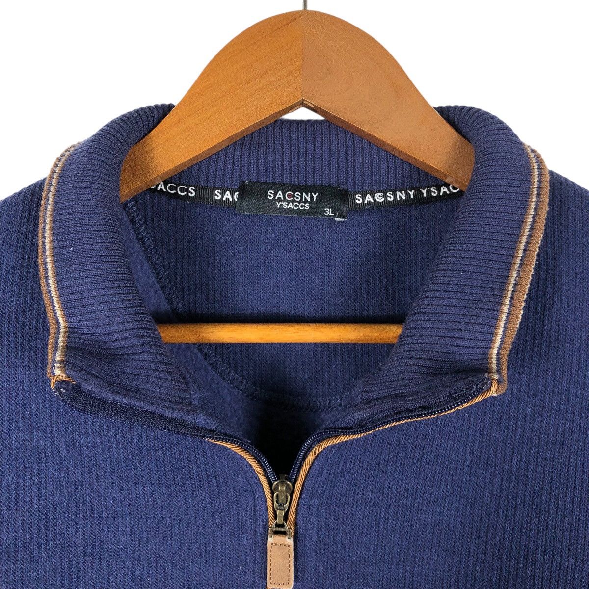 Yohji Yamamoto Yohji Yamamoto Y'Saccs Sacsny Half Zip Sweatshirt Size US L / EU 52-54 / 3 - 3 Thumbnail