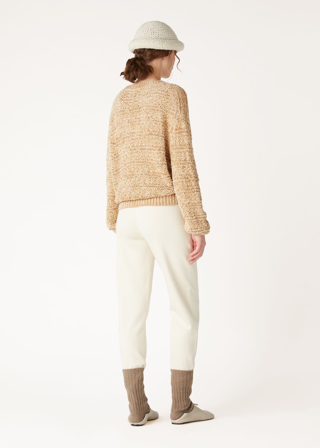 Loro Piana o1w1db10825 FAO8348 Val D'egua V-neck Sweater in Camel Size XS / US 0-2 / IT 36-38 - 5 Thumbnail