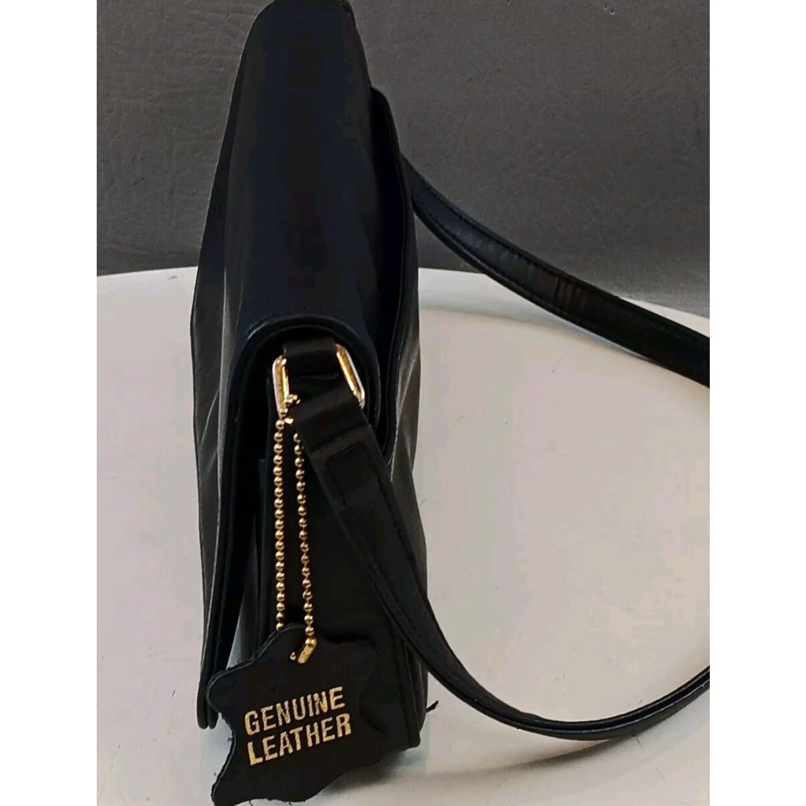 Giani Bernini Giani Bernini Shoulder Bag Black Leather Purse Clutch Small Women Formal Casual Vintage No Size ONE SIZE - 6 Thumbnail