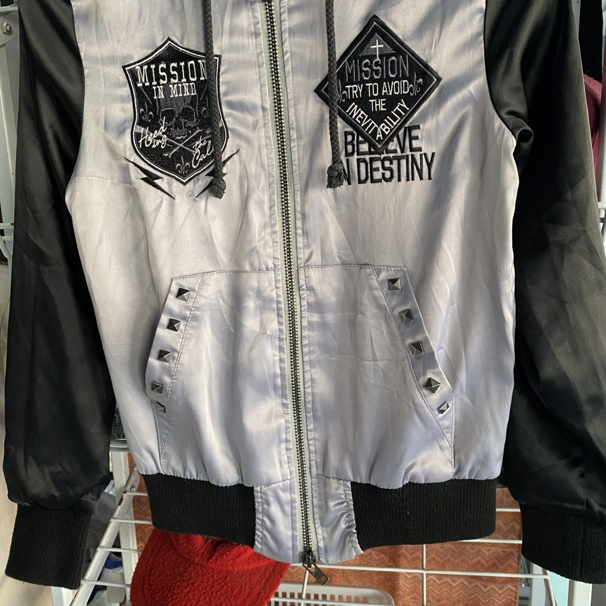 Hysteric Glamour Japanese Ghost Of Harlem Studded hoodie Ifsix Gothic Style Size US XS / EU 42 / 0 - 7 Thumbnail