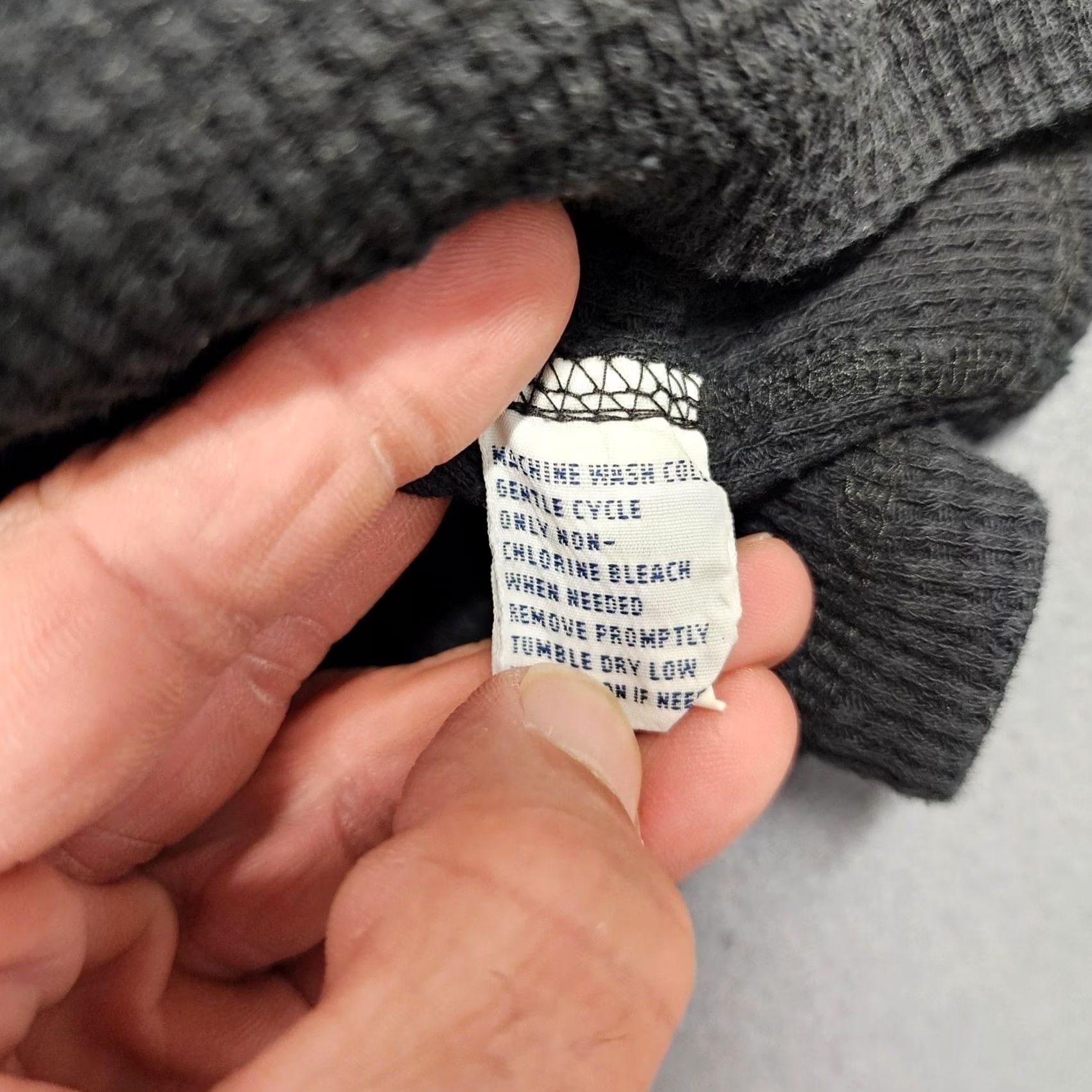 Polo Ralph Lauren Polo Ralph Lauren Hoodie Mens Large Black Waffle Thermal Henley Red Pony Logo Button Embroidered Logo Size US L / EU 52-54 / 3 - 7 Thumbnail