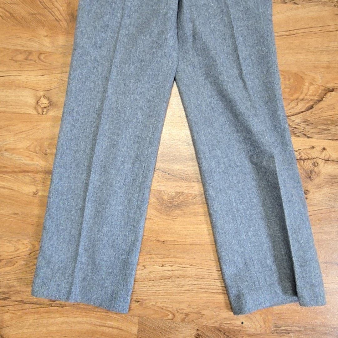Vintage Vintage Wool Trousers Gray Womens 2 Juniors 7/8 Pants Size 26" / US 2 / IT 38 - 2 Thumbnail