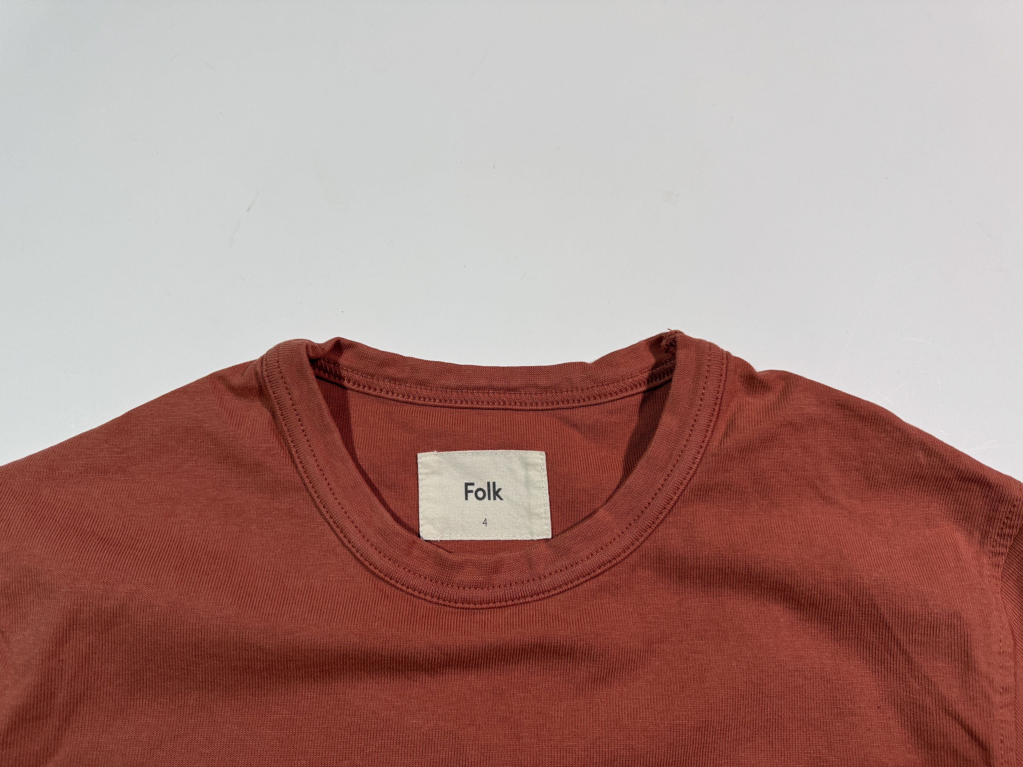 Folk Folk Basic T-shirt Brick Red Tee Size 4 Size US M / EU 48-50 / 2 - 3 Thumbnail