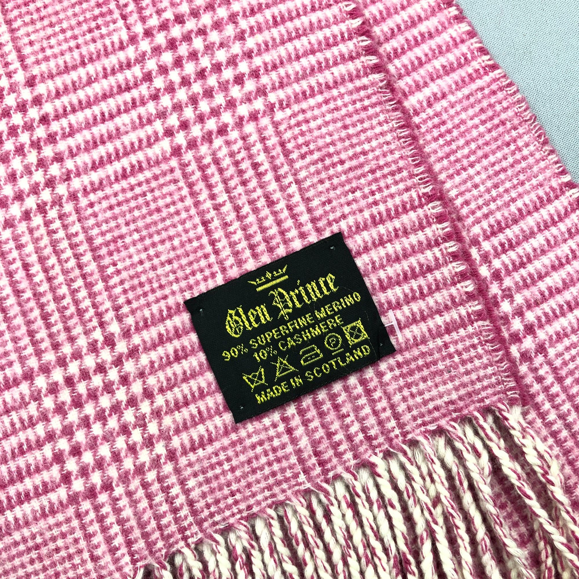 Vintage Vintage Glen Prince Scarf Muffler Wool Cashmere Scarves Size ONE SIZE - 5 Thumbnail