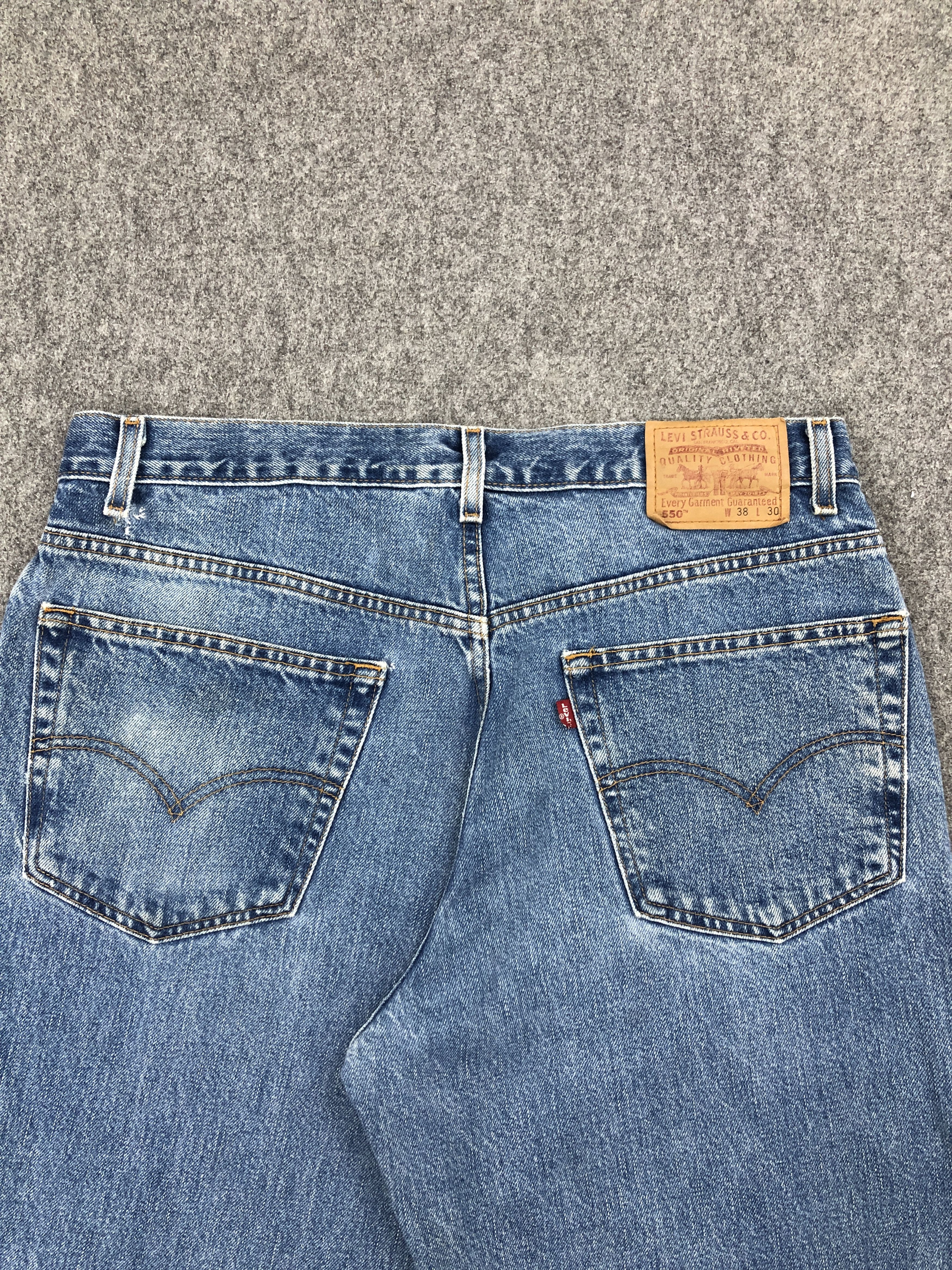 Levi's Faded Blue Vintage 90s Levi's 550 jeans DP2306 Size US 35 - 4 Thumbnail
