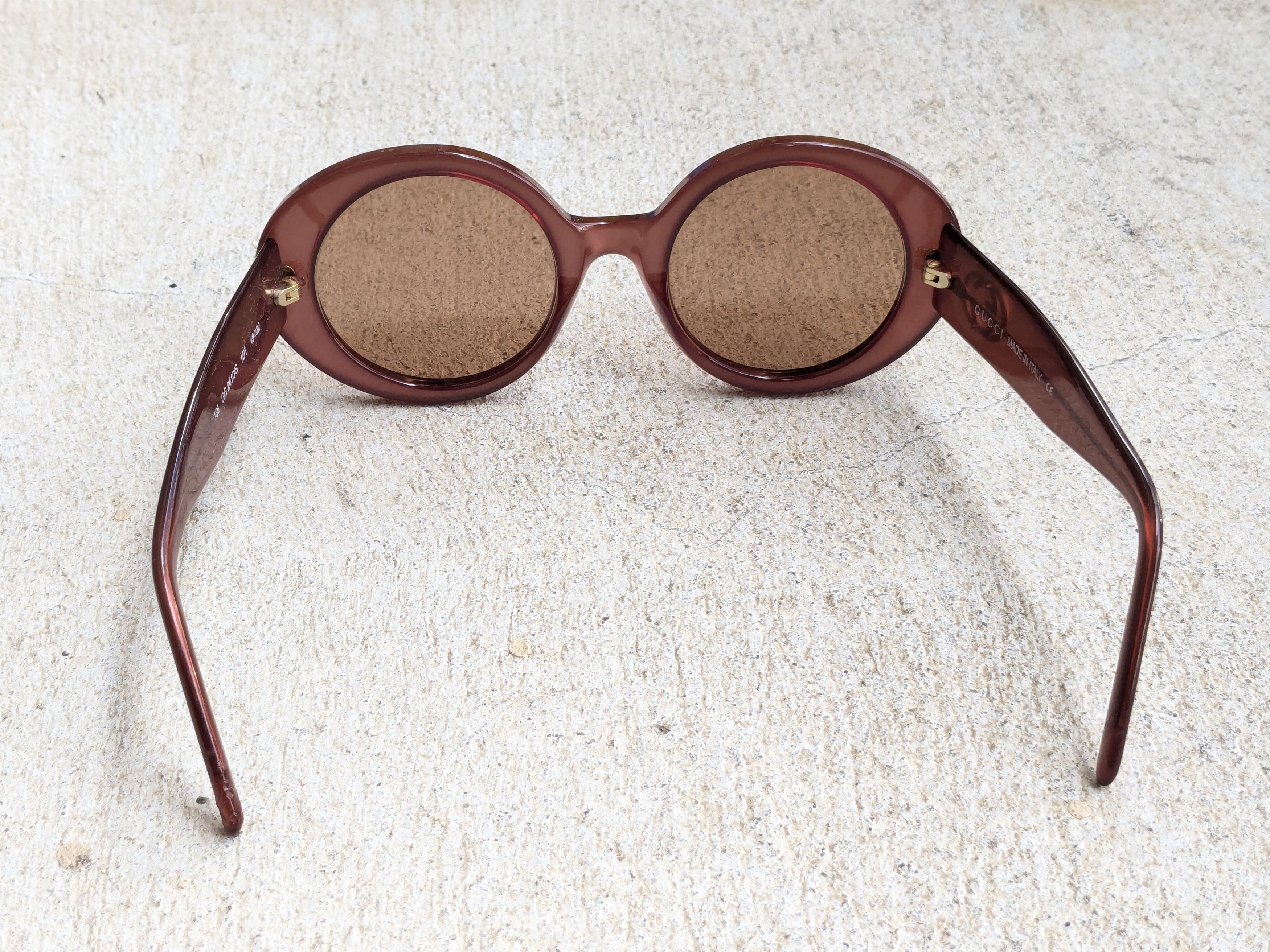 Gucci Gucci Sunglasses GG2410/S Pink Brown Round Womens Size ONE SIZE - 8 Thumbnail