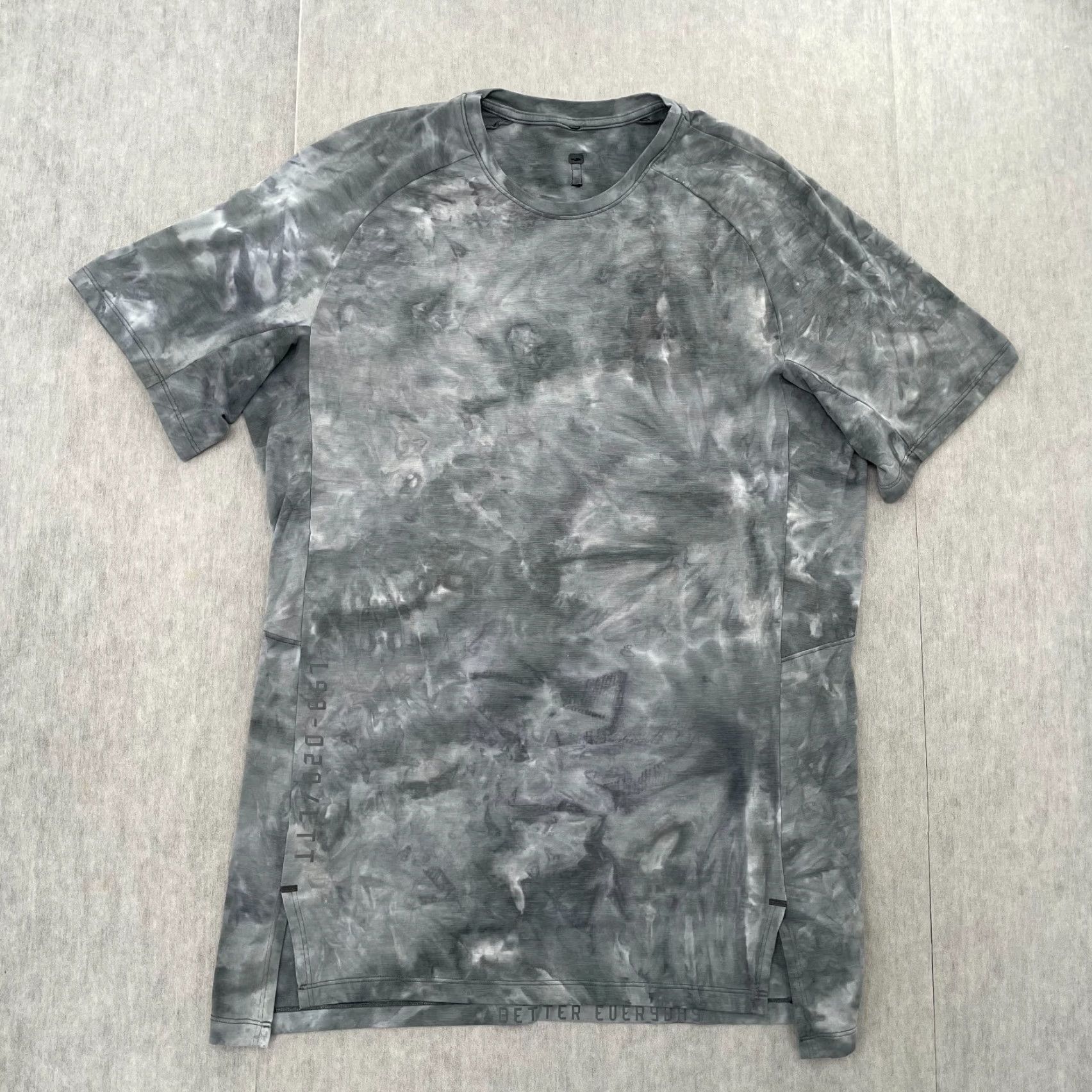 Lululemon Lululemon Shirt Adult Medium Diamond Dye Blue Gray Always Agile Short Sleeve Men Size US M / EU 48-50 / 2 - 2 Thumbnail