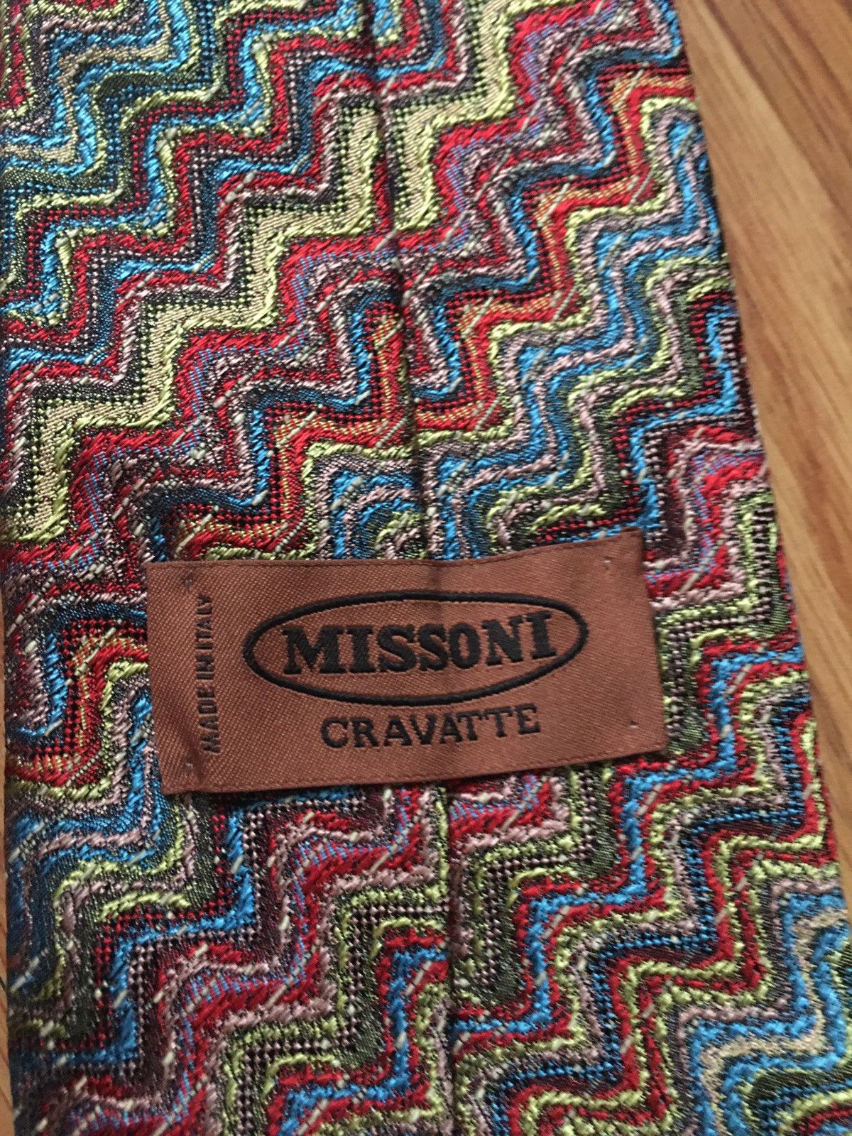 Missoni Missoni Cravatte Mens Silk Tie Necktie Zig Zag Size ONE SIZE - 5 Thumbnail