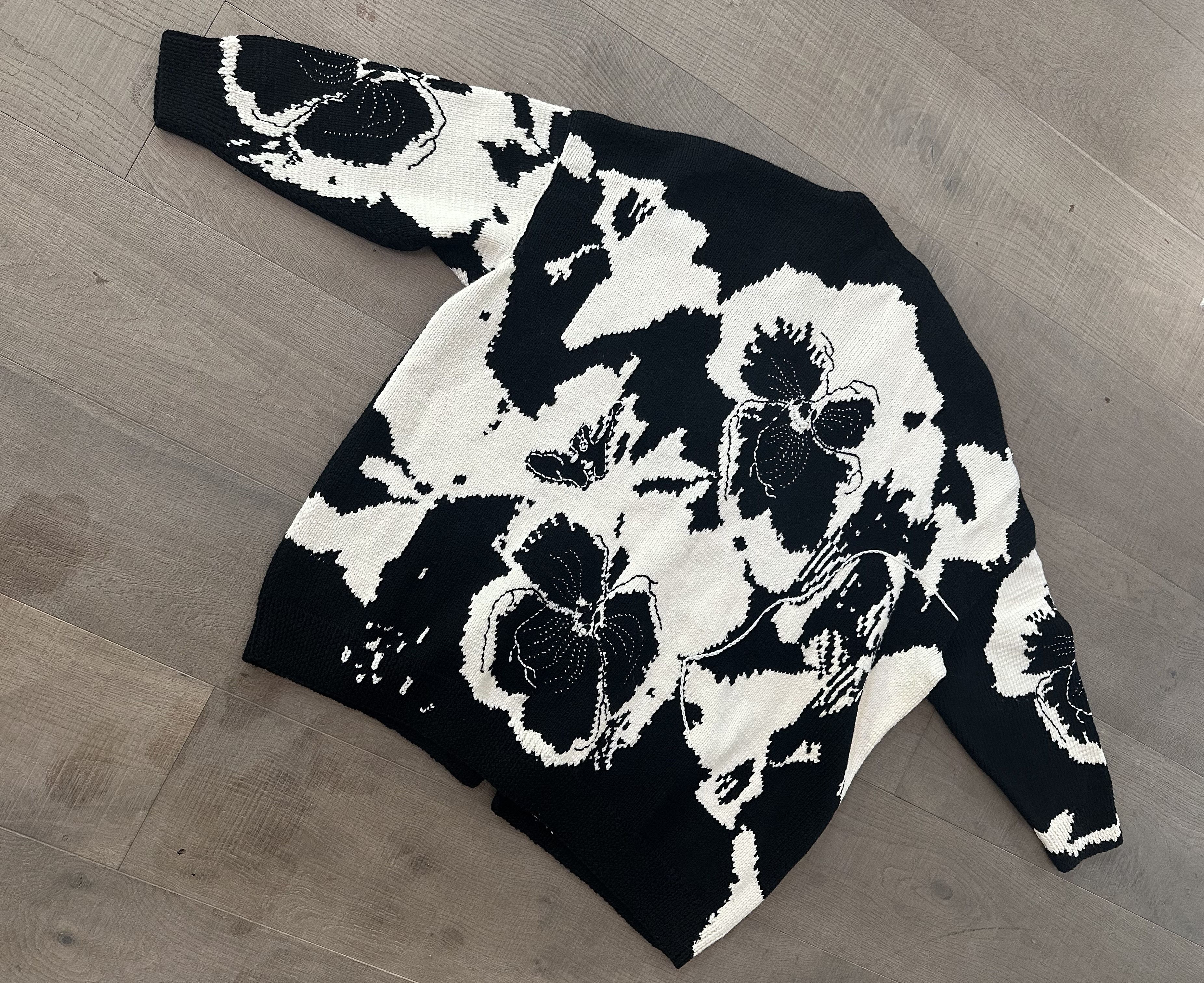 Loewe Loewe x Joe Brainard Edition Wool Intarsia Pansies Cardigan Size US M / EU 48-50 / 2 - 2 Thumbnail