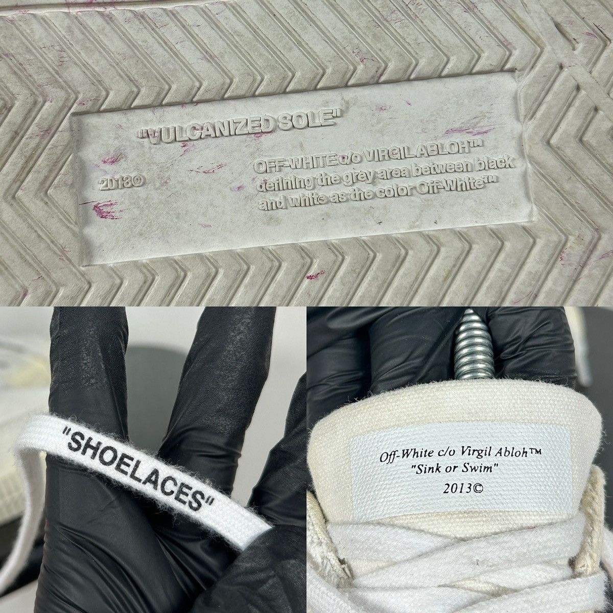 Off-White Off-White Vulcanized Virgil Abloh Low Top Sneakers Size US 7 / IT 37 - 23 Thumbnail