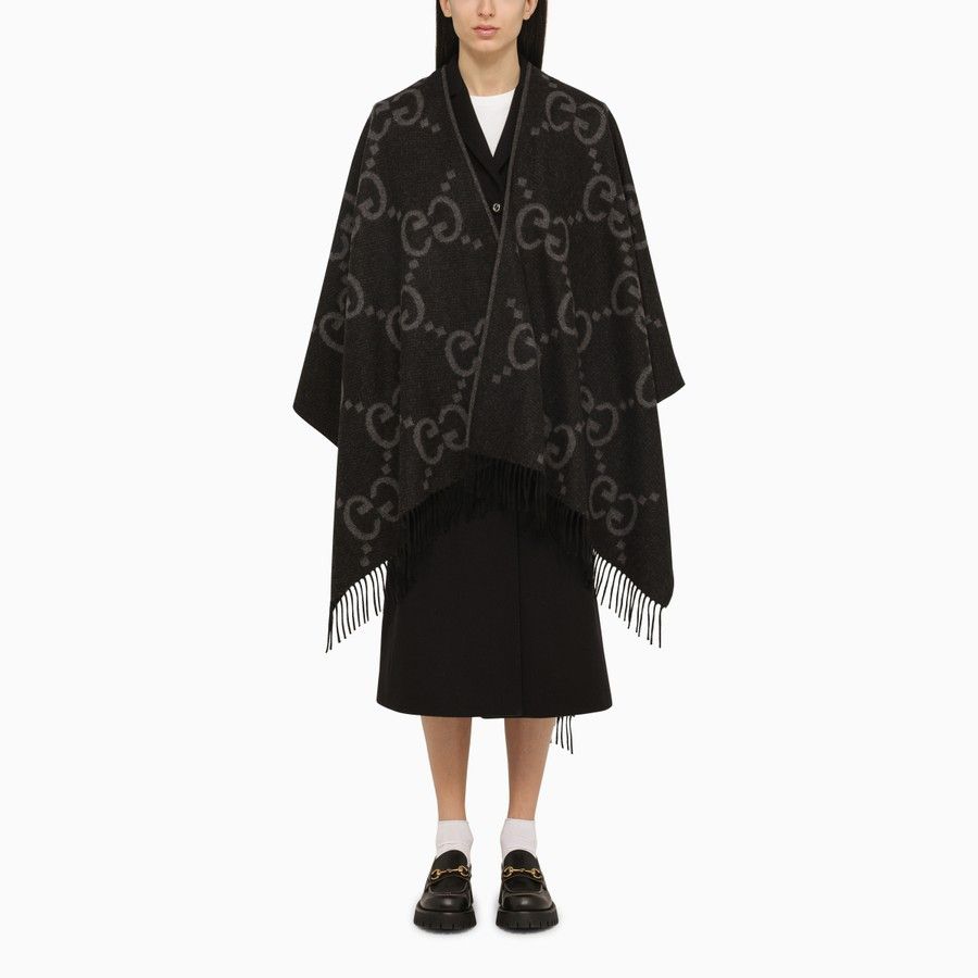 Gucci o1d2blof0824 Size: OS / Reversible Jumbo Cashmere Cape Size ONE SIZE - 5 Thumbnail