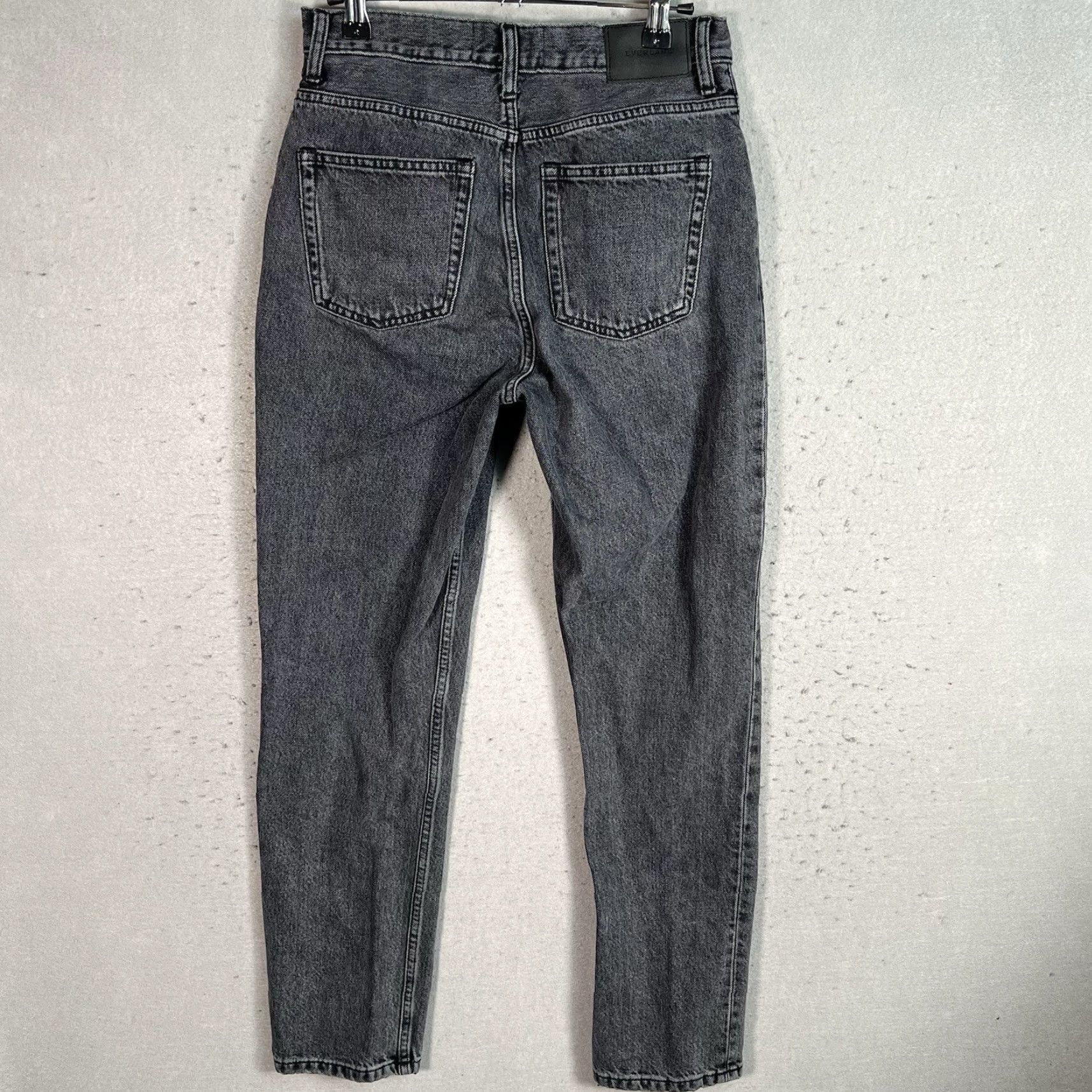 Everlane VINTAGE Everlane Jeans Womens Size 26 Black Organic Cotton Tapered Leg 90s Style Boyfriends? Size 26" / US 2 / IT 38 - 2 Thumbnail