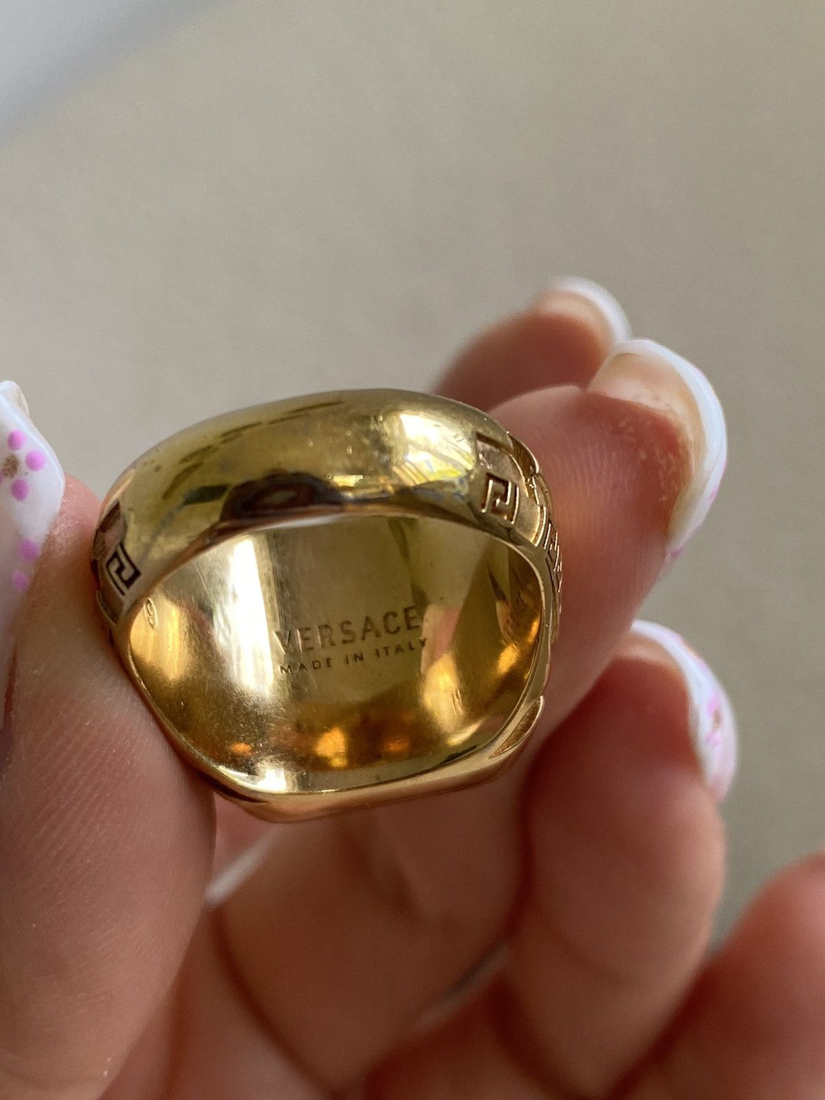 Jewelry × Versace Versace Medusa ring signet ring gold luxury Size ONE SIZE - 5 Thumbnail