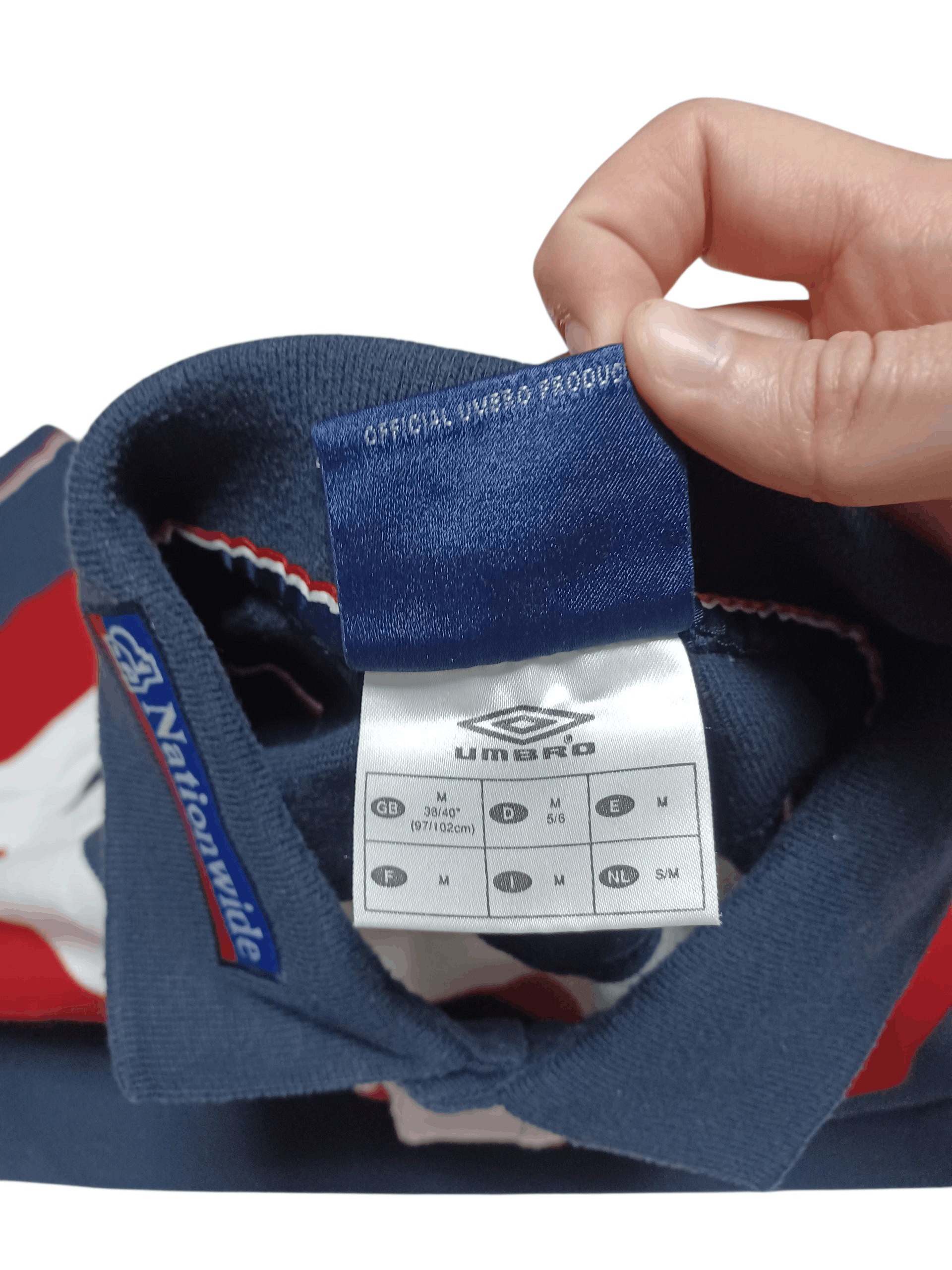 Umbro UMBRO ENGLAND NATIONWIDE VINTAGE SOCCER POLO SHIRT FOOTBALL Size US M / EU 48-50 / 2 - 5 Thumbnail