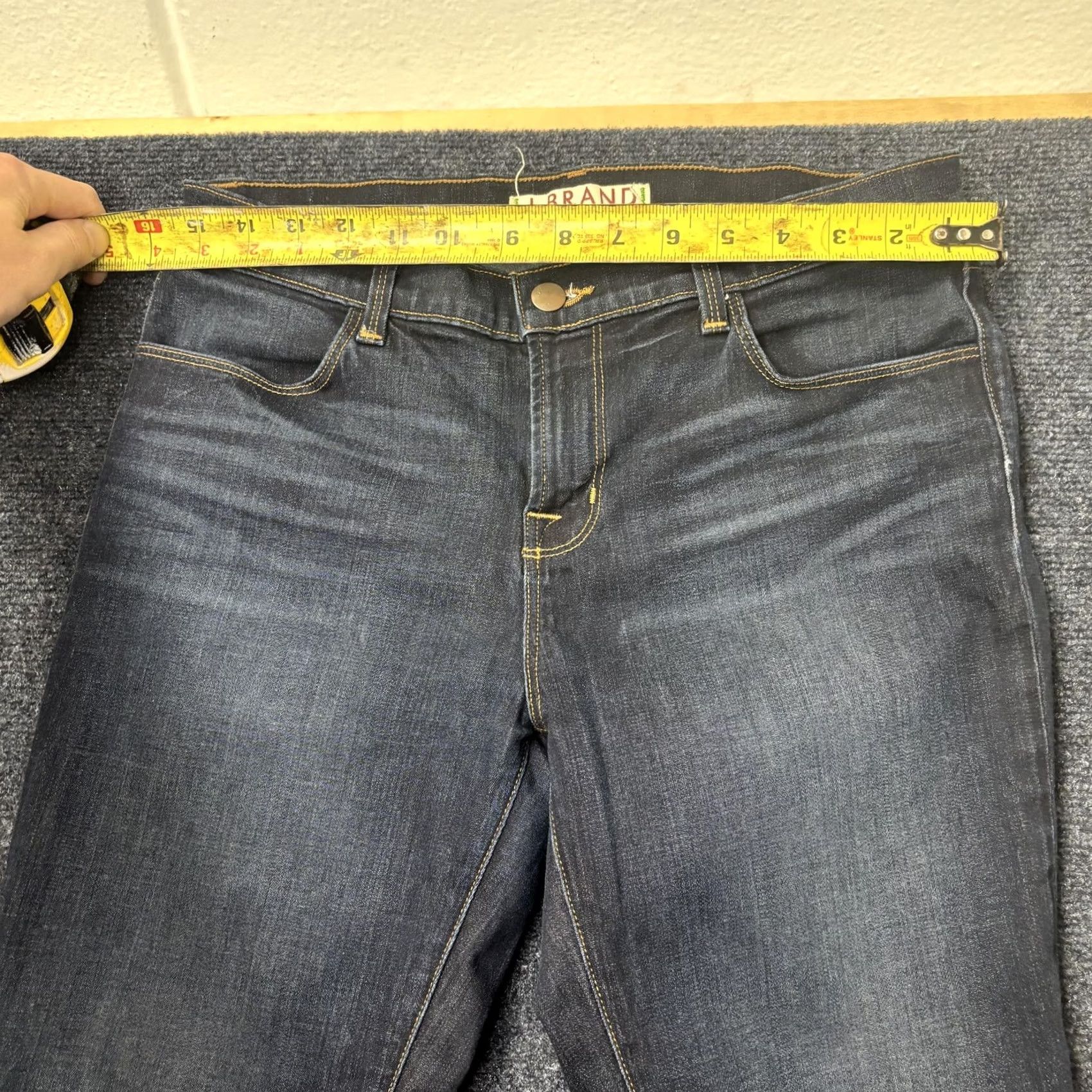 J Brand J Brand Skinny Jeans Womens 29 Dark Wash Blue Mid Rise Slim Denim Pants Size 29" - 4 Thumbnail
