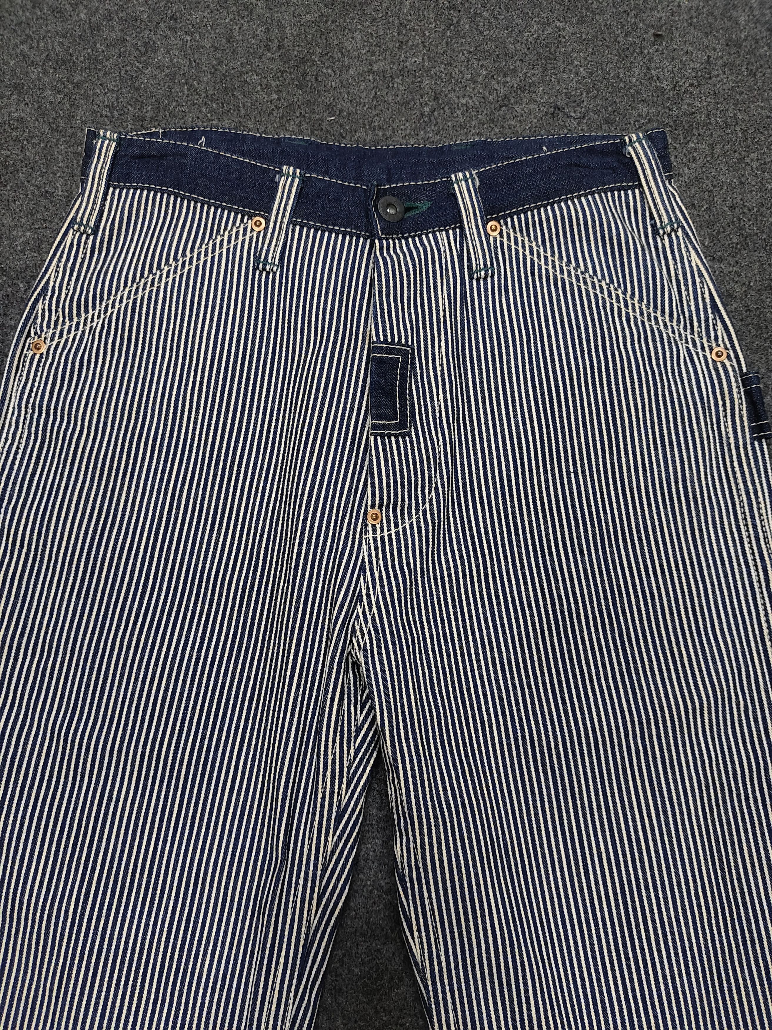 Japanese Brand RARE🔥Vtg Samurai Jeans Hickory Short Size US 28 / EU 44 - 4 Thumbnail