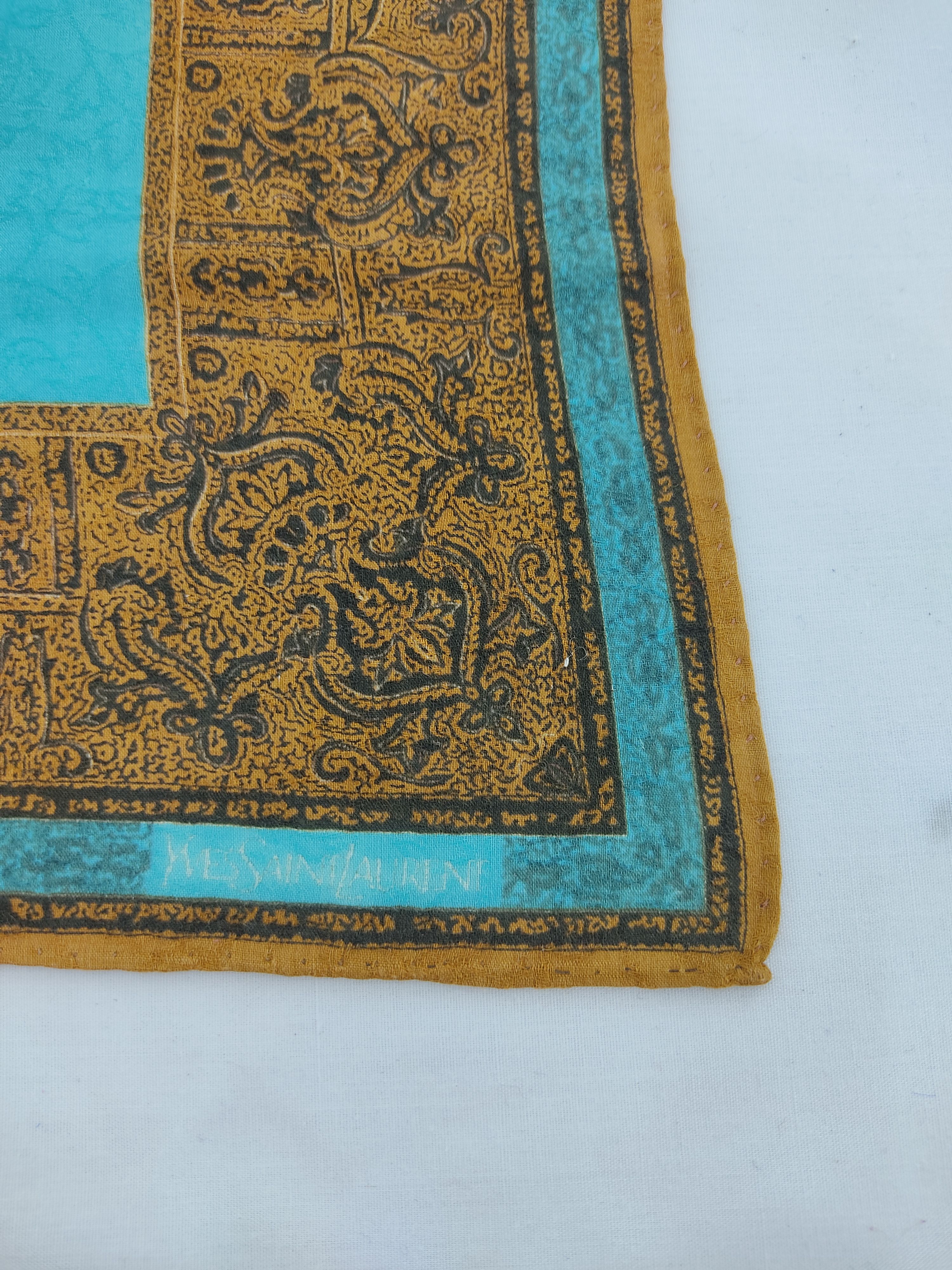 Vintage Vintage Yves Saint Laurent Handkerchief / Neckwear / Bandana Size ONE SIZE - 4 Thumbnail