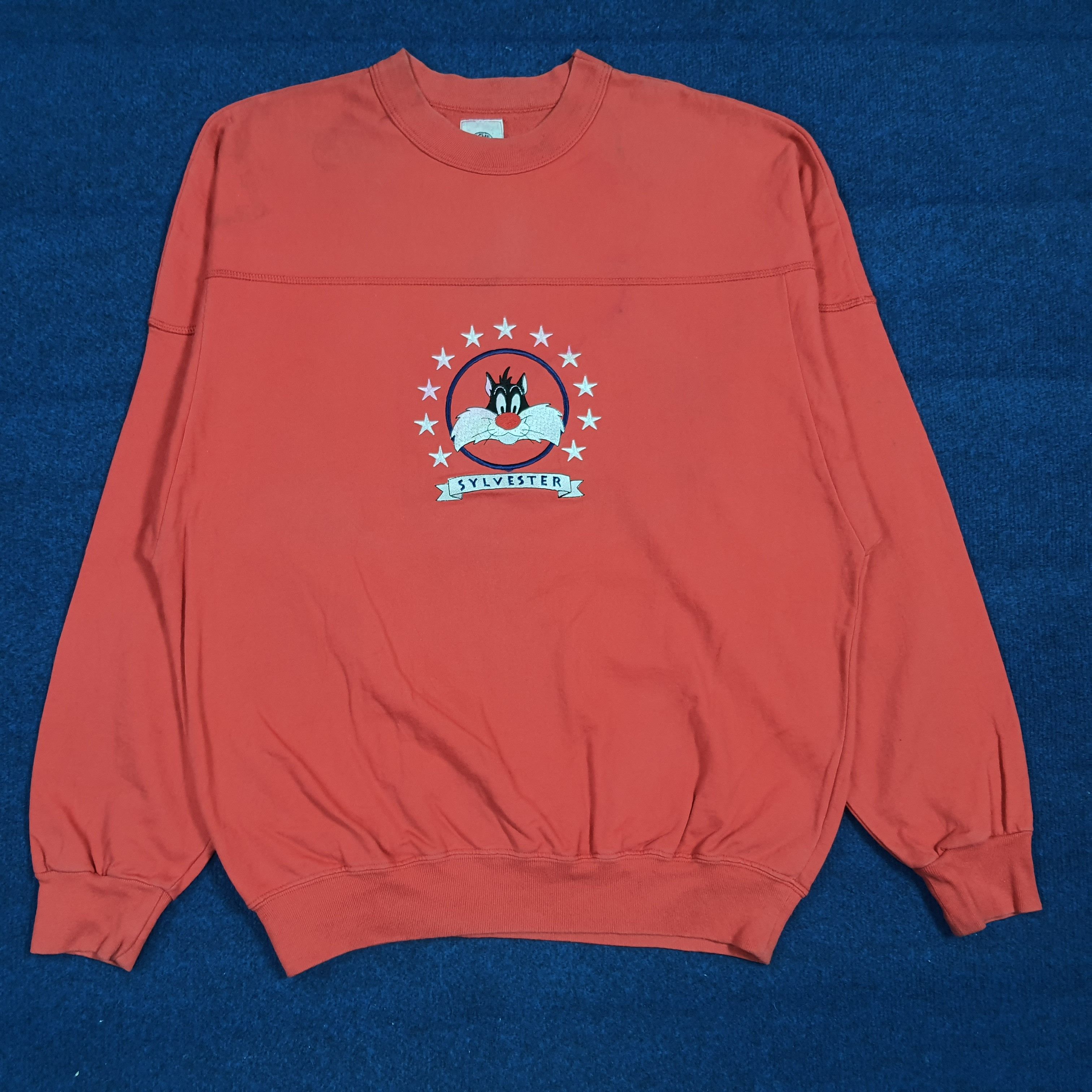 Acme Clothing Vintage Sylvester The Cat Looney Tunes Sweatshirt C286N21 Size US L / EU 52-54 / 3 - 1 Thumbnail