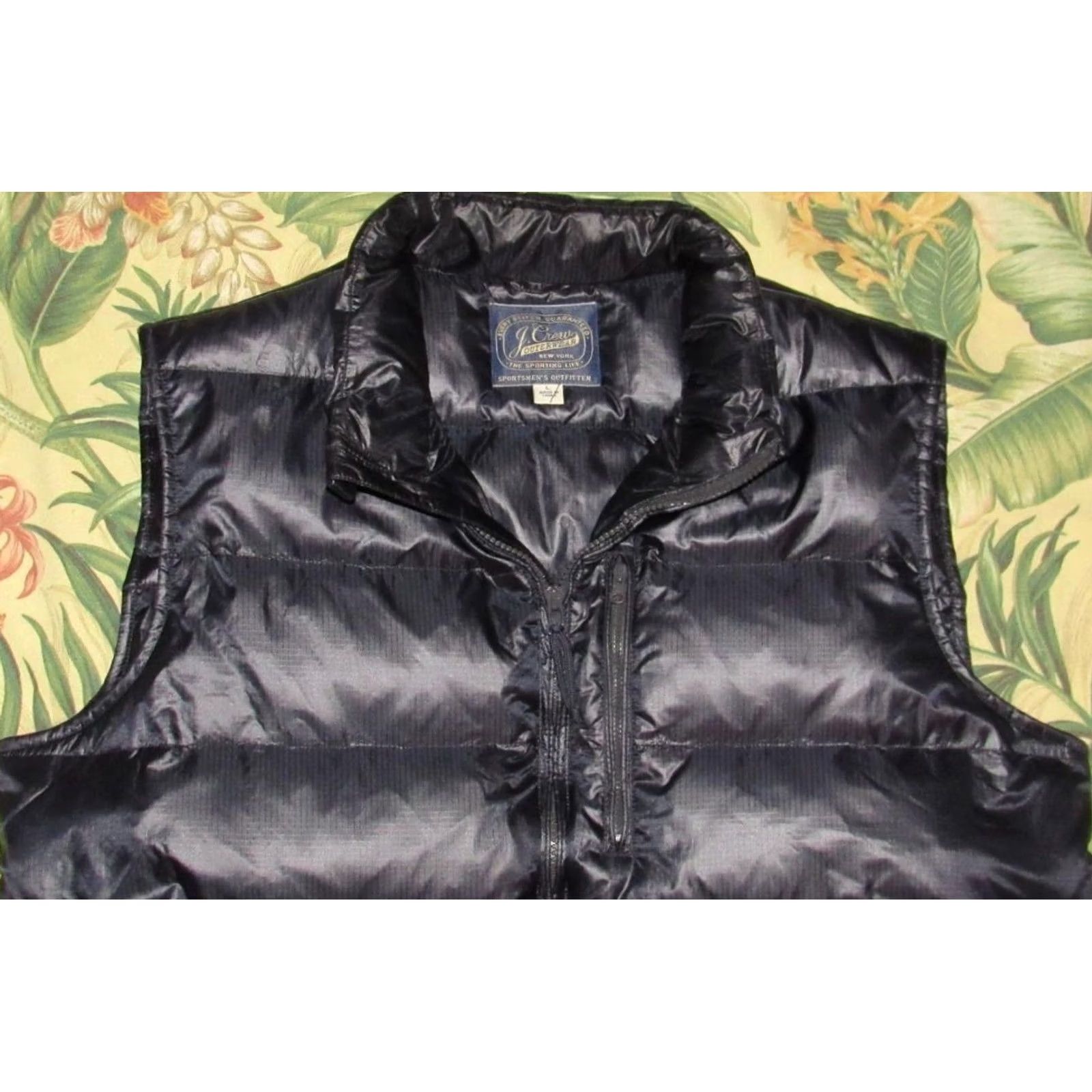 Vintage J CREW Navy Blue Down Fill Puffer Vest Large Size US L / EU 52-54 / 3 - 2 Thumbnail