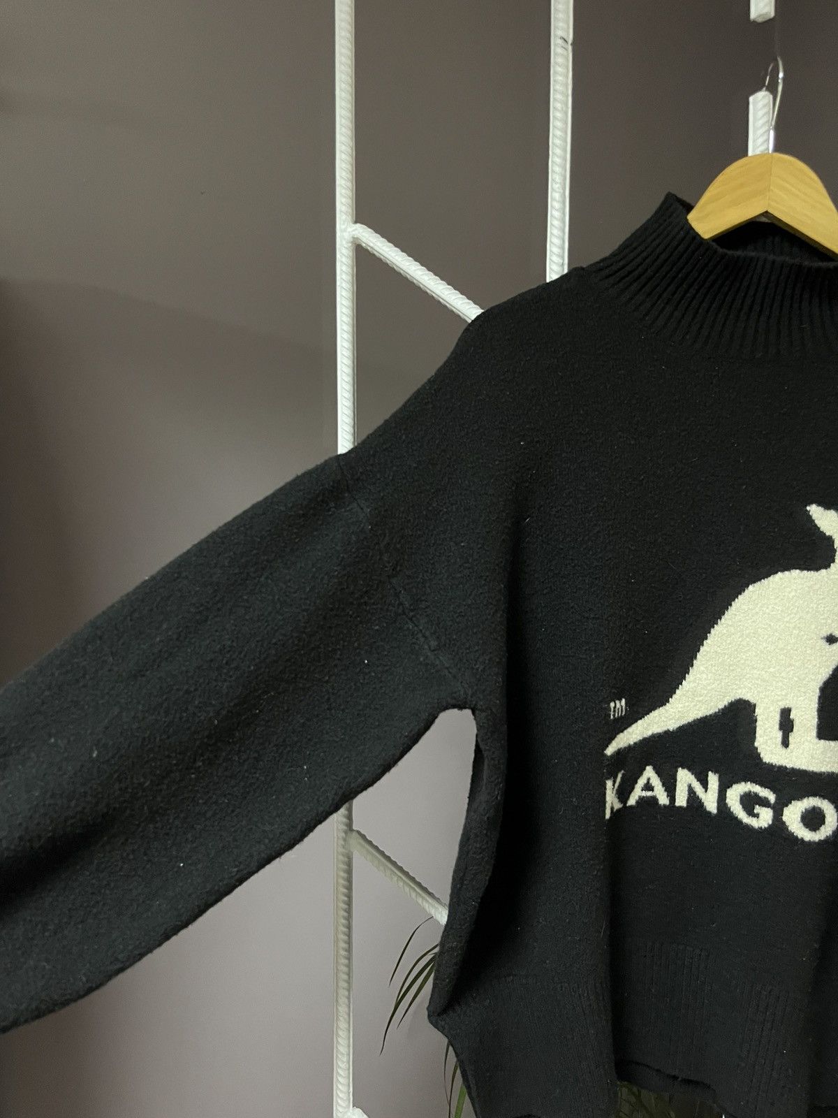 Japanese Brand × Kangol Rare Kangol H&M Knitted Big Logo Sweater Size US M / EU 48-50 / 2 - 2 Thumbnail