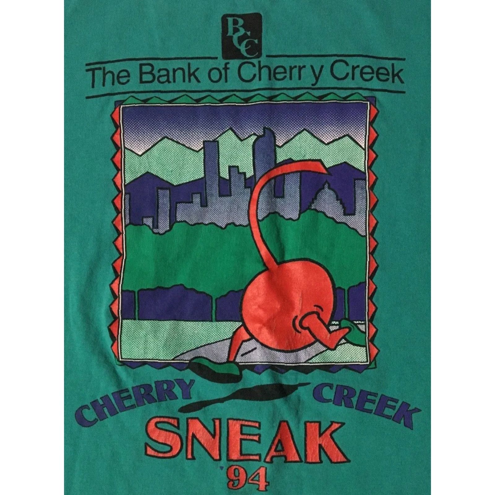 Vintage VINTAGE 90s Cherry Creek Sneak Faded Marathon Shirt M Green T-Shirt Men Long Sleeve Size M Size US M / EU 48-50 / 2 - 3 Thumbnail