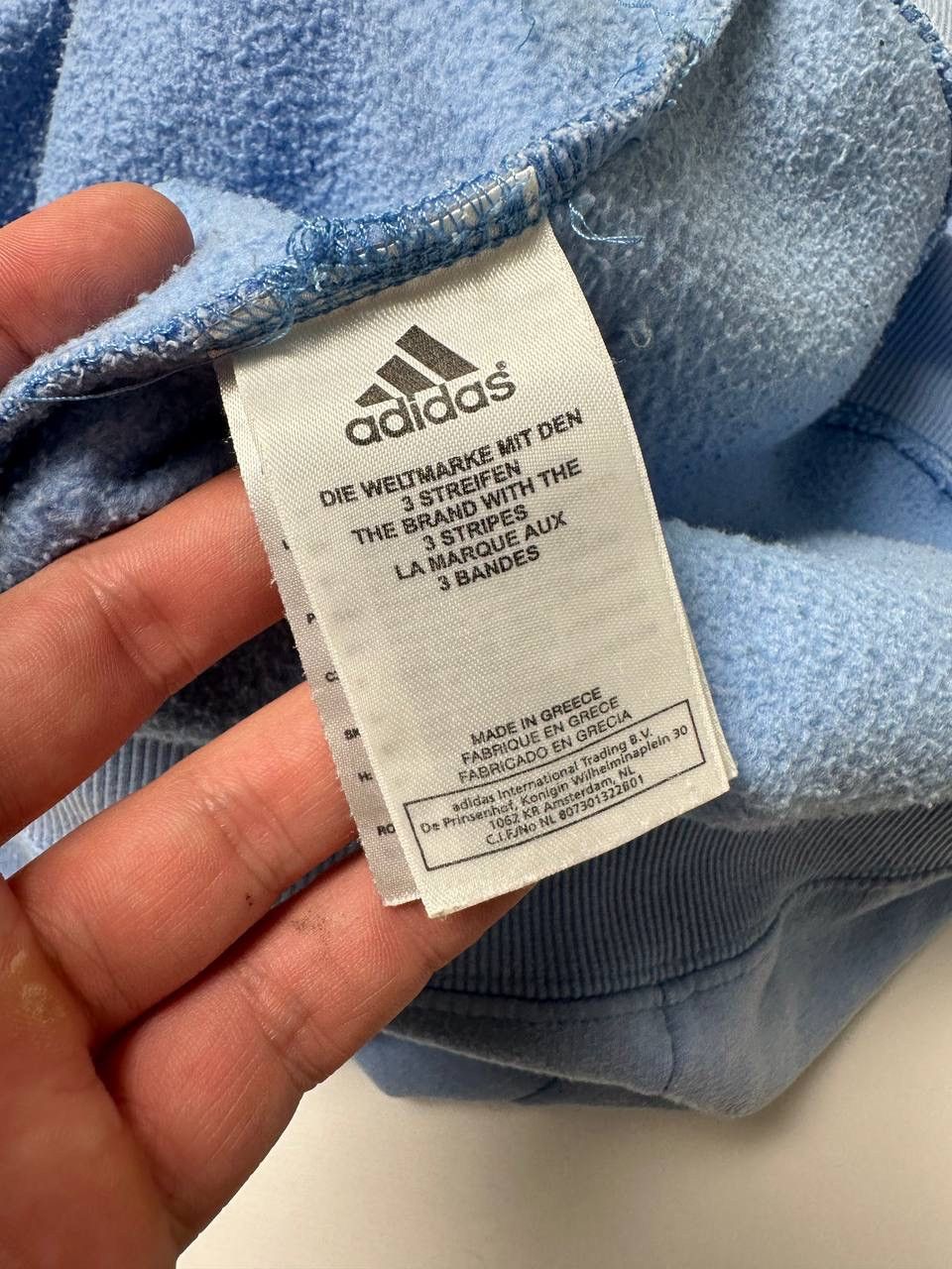 Adidas Vintage 90s Adidas Blue Sweatshirt Mini Logo Size US S / EU 44-46 / 1 - 7 Thumbnail