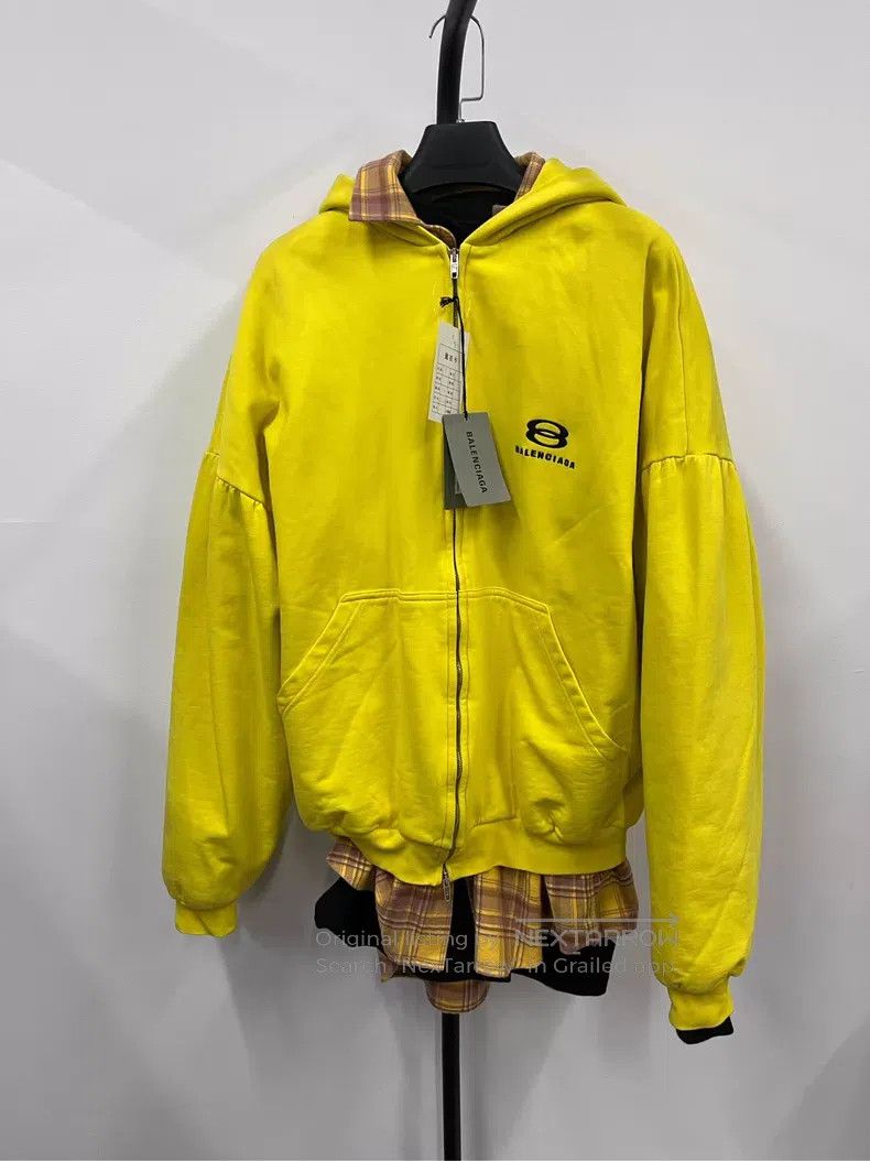 Balenciaga Balenciaga Patchwork Logo Printed Hooded Hoodie Size US S / EU 44-46 / 1 - 1 Thumbnail